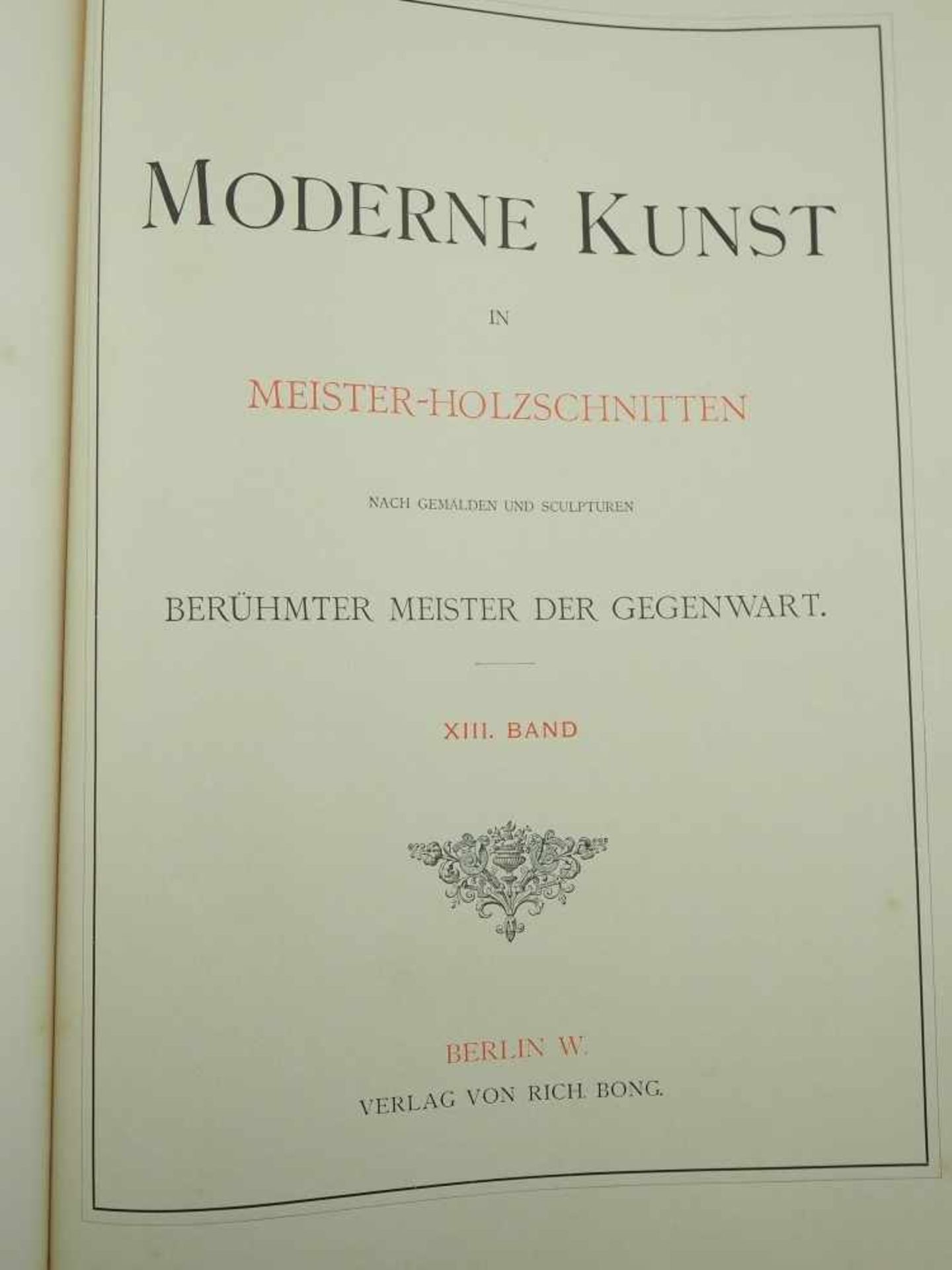 Buch: Moderne Kunst in Meister-Holzschnitten XIII. Band, Nach Gemälden und Sculpturen berühmter - Bild 3 aus 7