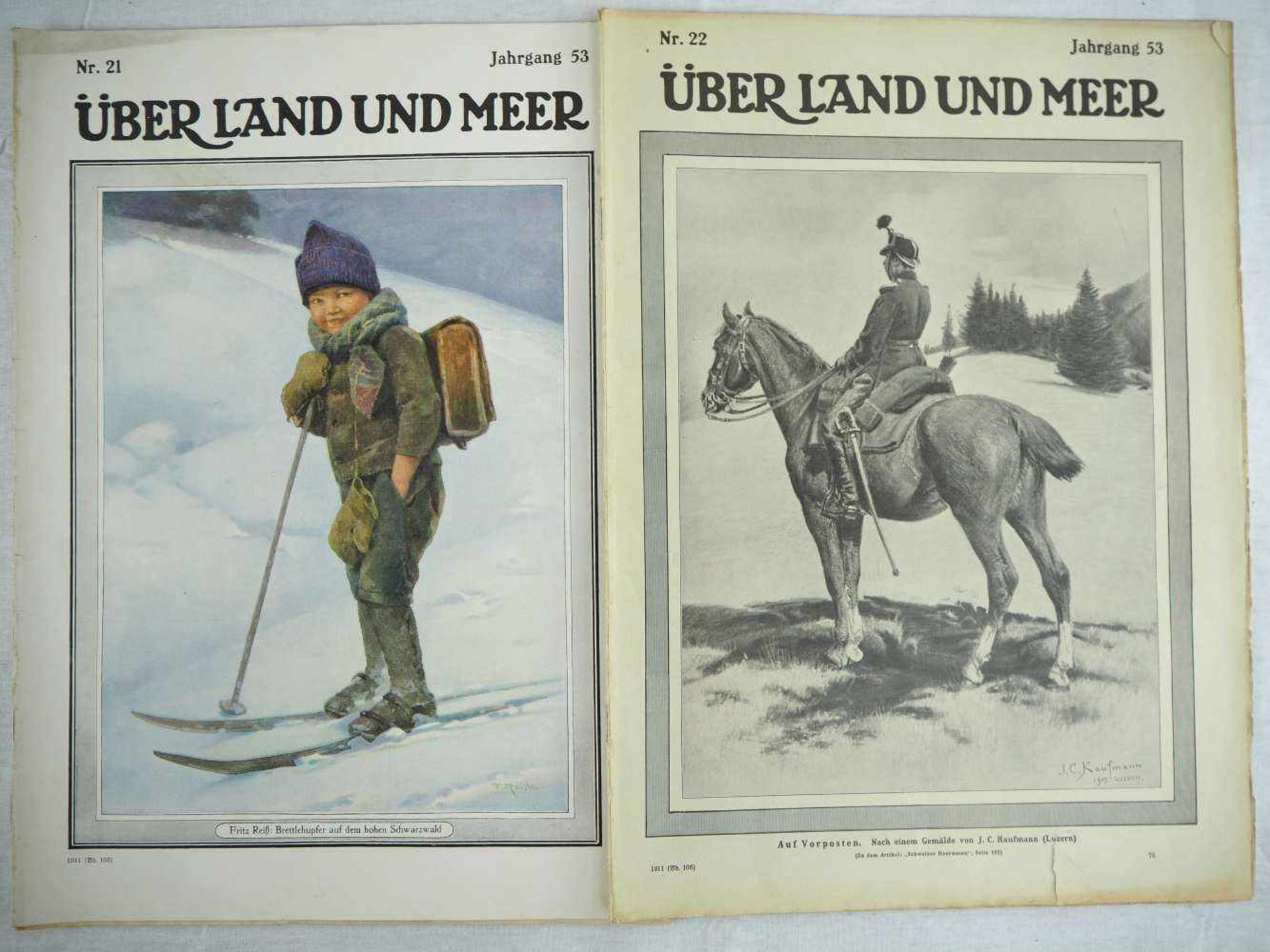 Konvolut Zeitschriften "Über Land und Meer"Insgesamt ca. 20 Zeitschriften "Über Land und Meer" von - Bild 5 aus 12