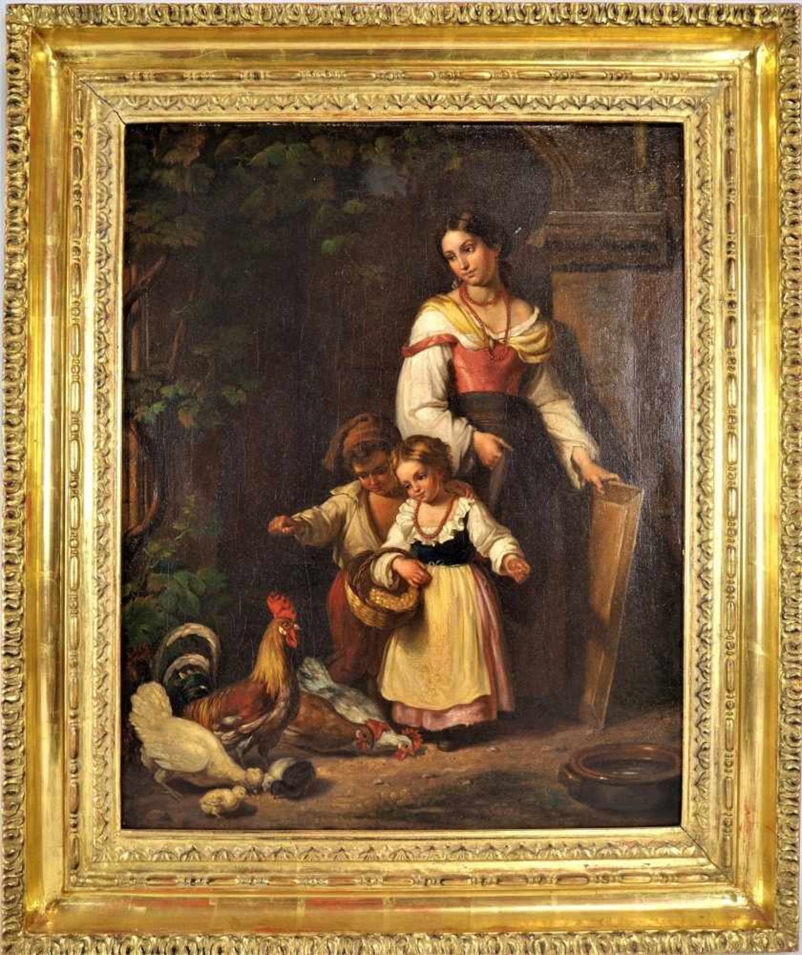 Giuseppe Mazzolini 1806-1876Bedeutender italienischer Genremaler des 19. Jhd. Öl auf Leinwand