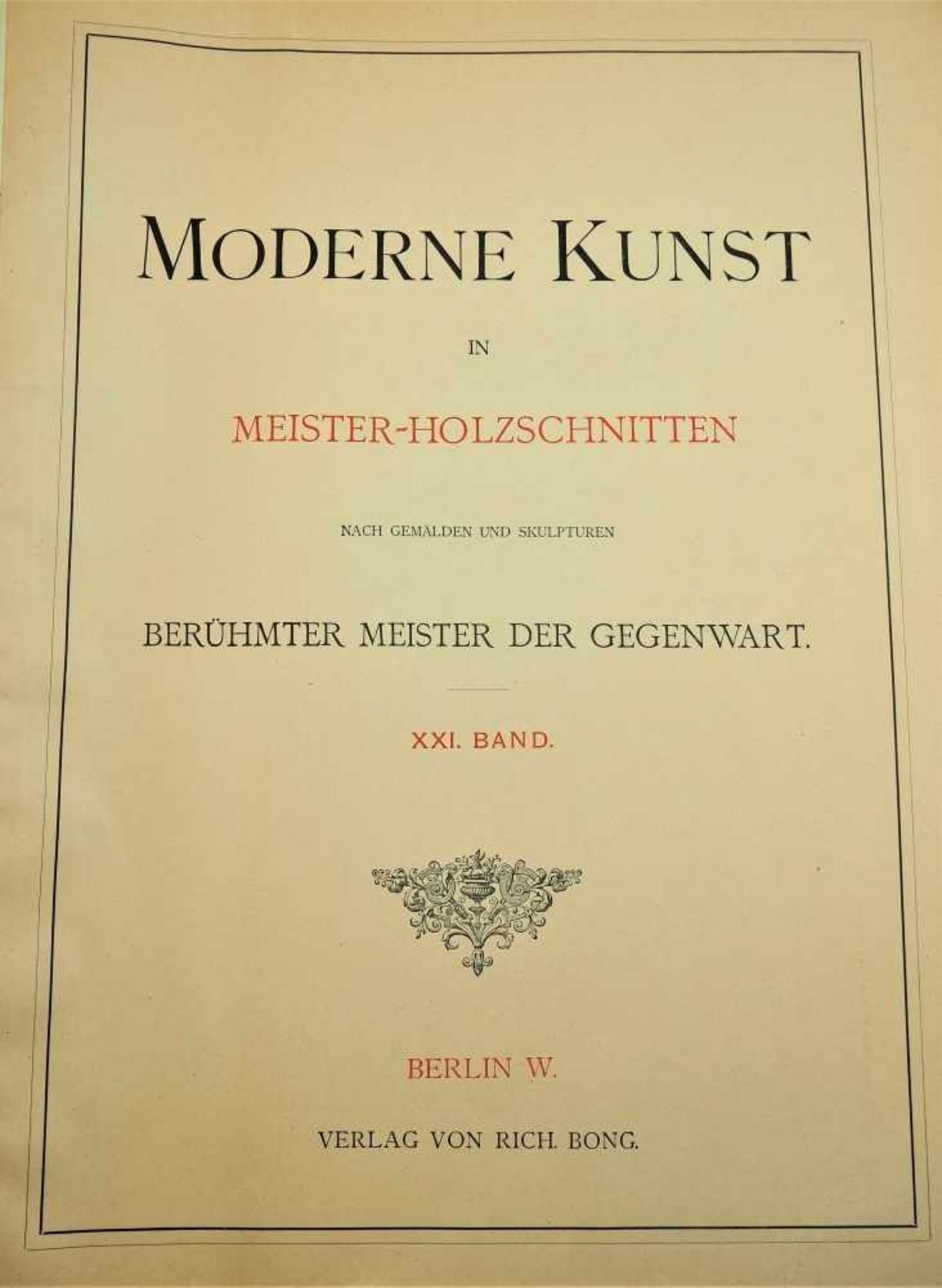 Moderne Kunst in Meister-Holzschnitte, zwei BänderAus dem Berliner Verlag "Rich.Bong.", wohl um - Bild 3 aus 4