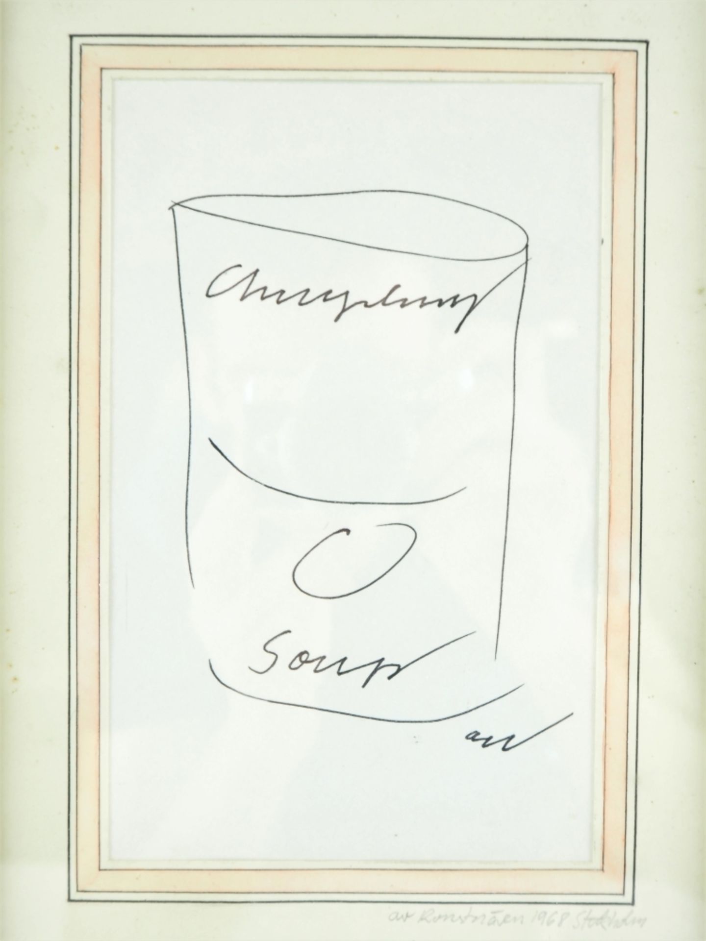 Andy Warhol - Filzstiftzeichnung & Autogramm - Image 2 of 3