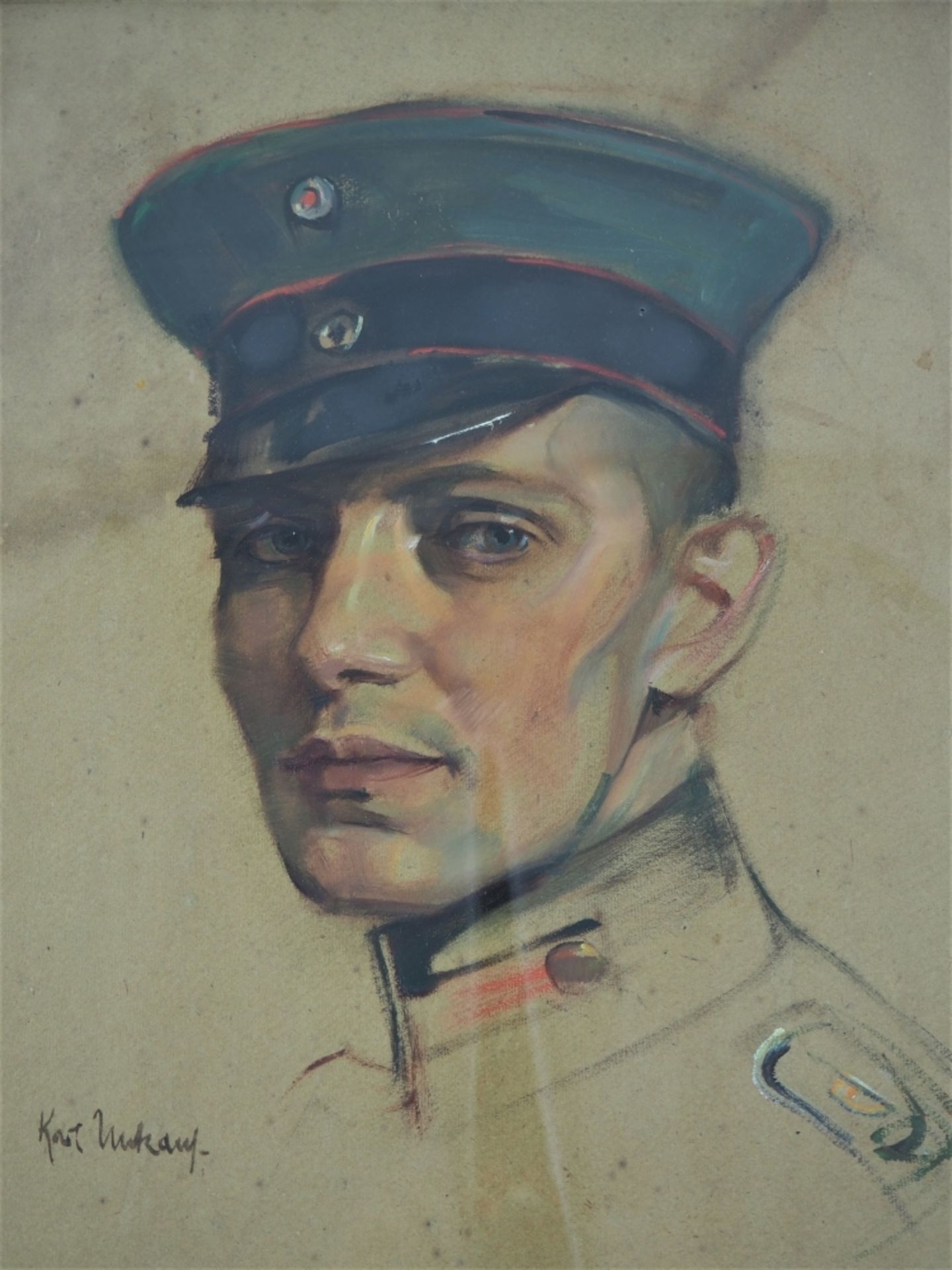 Karl Unkauf (1873-1921, Stuttgart) - Porträt eines Soldaten des 1. Weltkriegs - Bild 2 aus 4