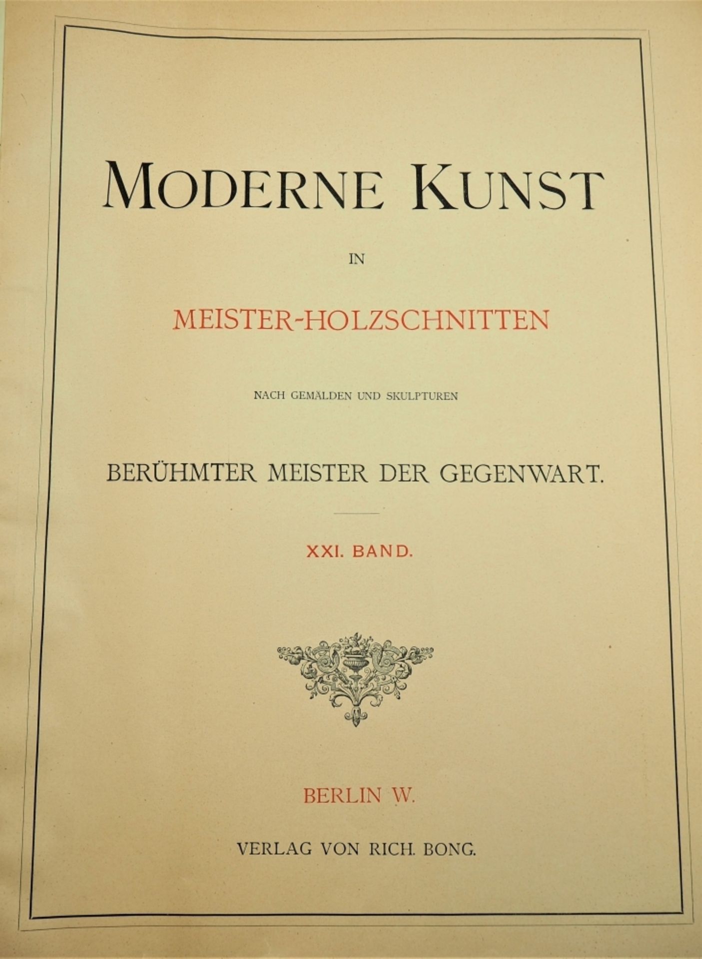 Moderne Kunst in Meister-Holzschnitte, zwei BänderAus dem Berliner Verlag "Rich.Bong.", - Bild 3 aus 4