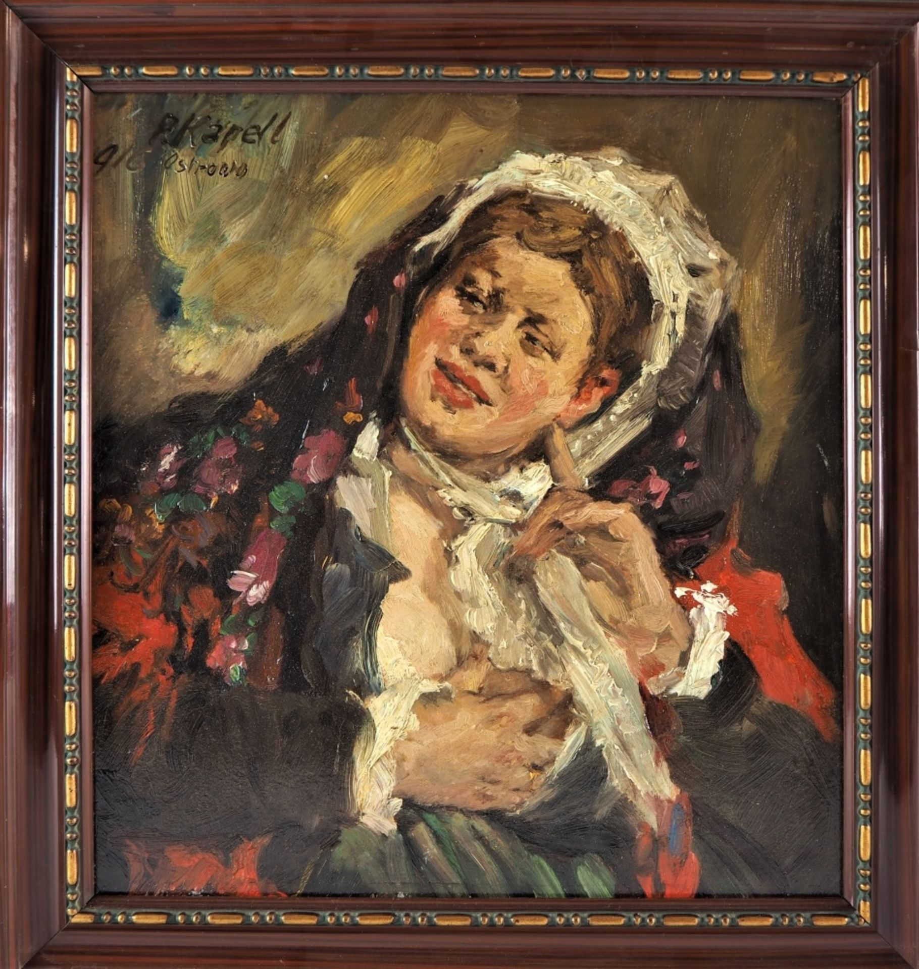 Paul Kapell (1876 Ostrovo, Posen -1943, Stuttgart) - PorträtStudium an der Akademie Nürn