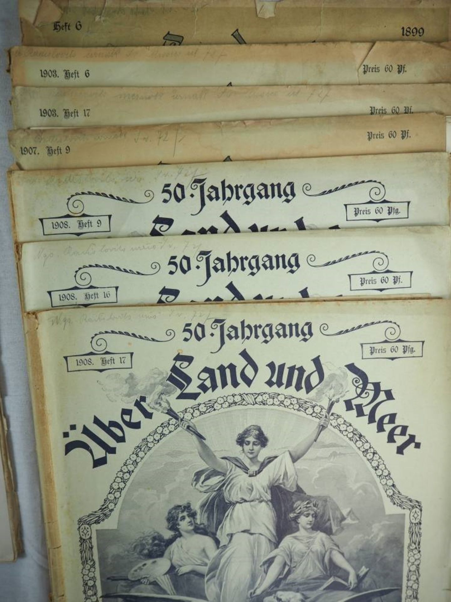 Konvolut Zeitschriften "Über Land und Meer"Insgesamt ca. 20 Zeitschriften "Über Land und - Bild 2 aus 12