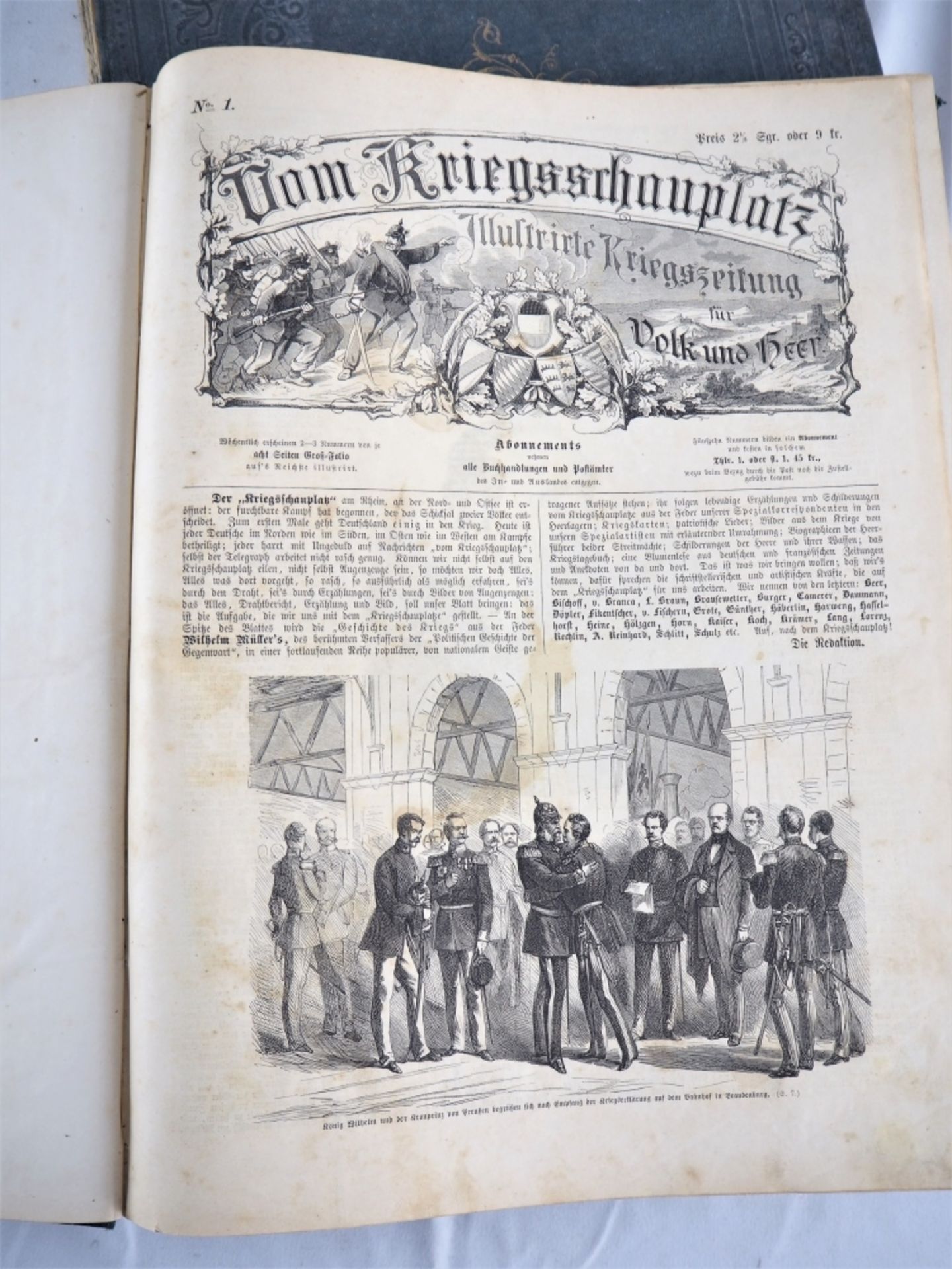 Gebundene Zeitschriften, 1870er Jahre, 3 Bändeeinmal "Illustrierte Welt", einmal "Illust - Bild 4 aus 9