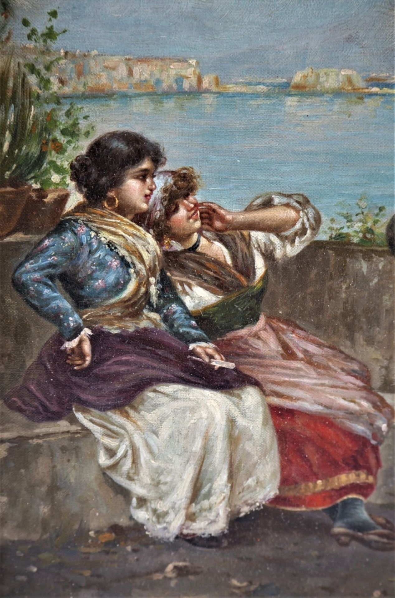 Marantonio Filippo (1863-1937, Neapel) - Genreszene am Meeritalienischer Porträt- und Ge - Bild 2 aus 5