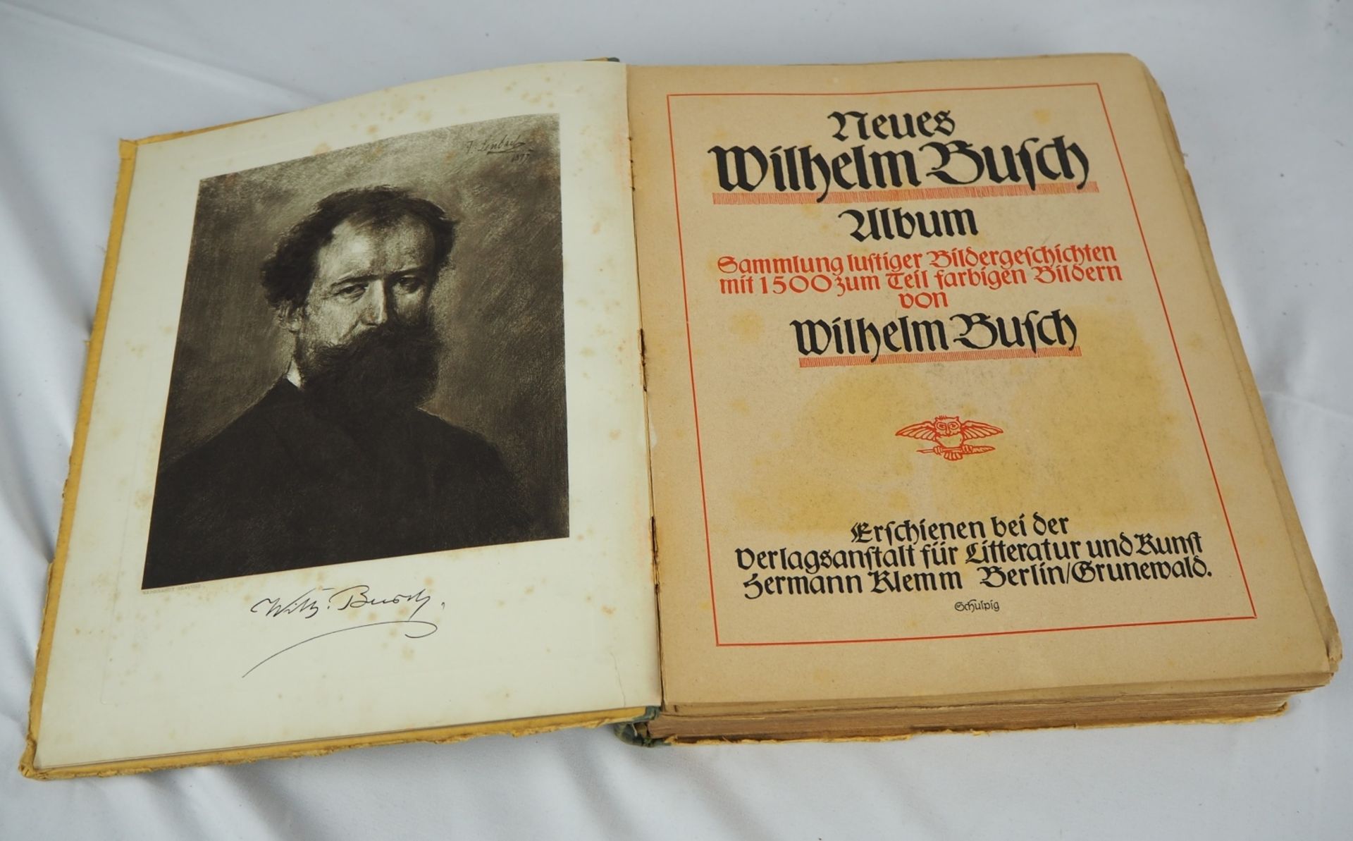 Wilhelm Busch-AlbumSammlung lustiger Bildergeschichten mit 1500 zum Teil farbigen Bilder - Bild 2 aus 2