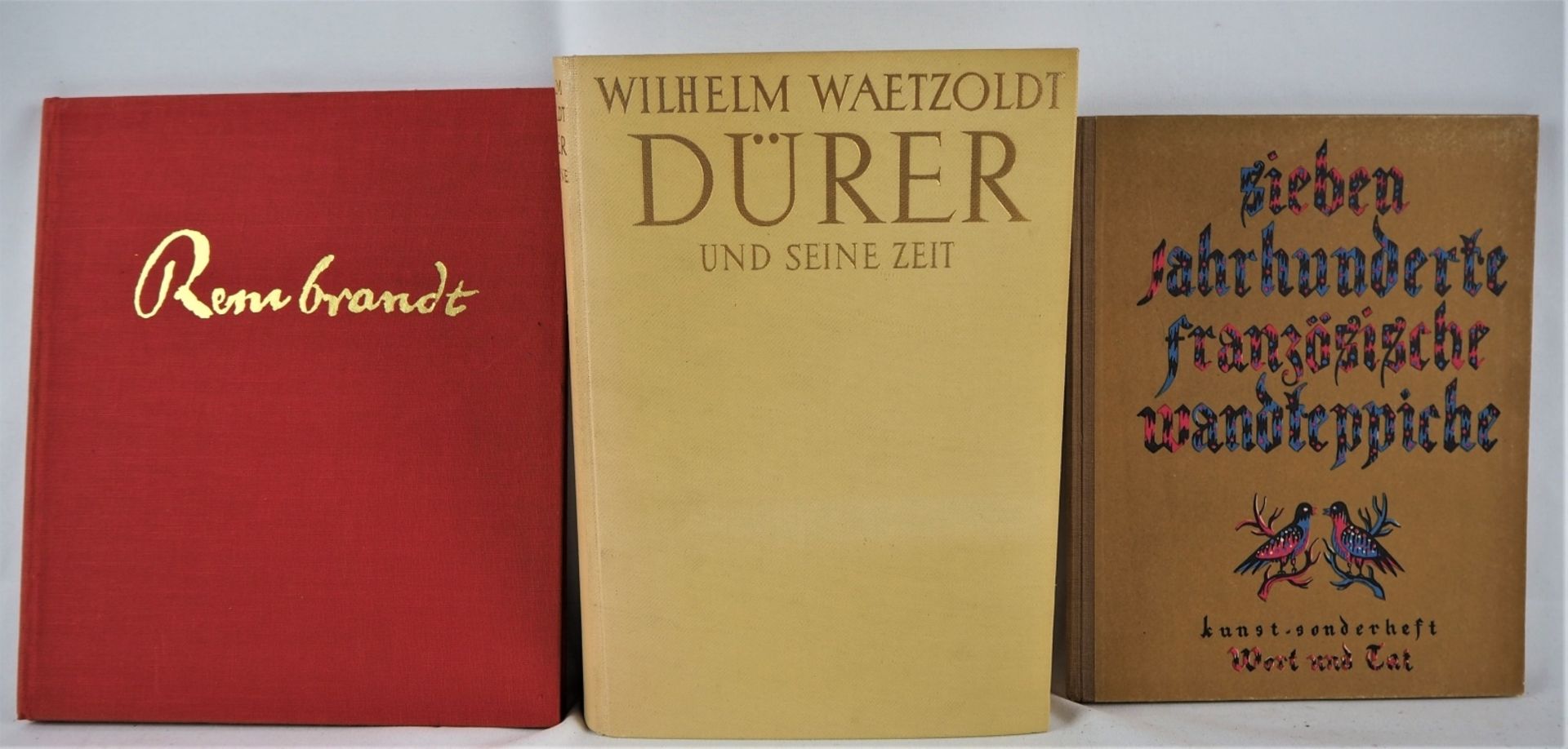 Konvolut Kunst Bücher"Dürer und seine Zeit, 1935, Wilhelm Waetzgoldt", "Französische Wan
