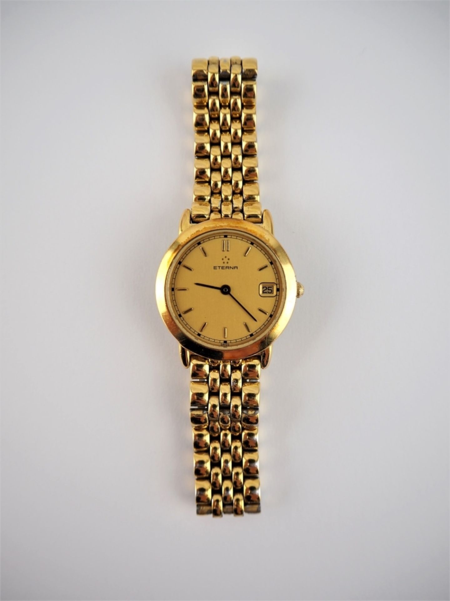 Eterna 'Classic', Damenuhr Ref. 2701.22aus teilweise vergoldetem Stahl mit goldfarbenem