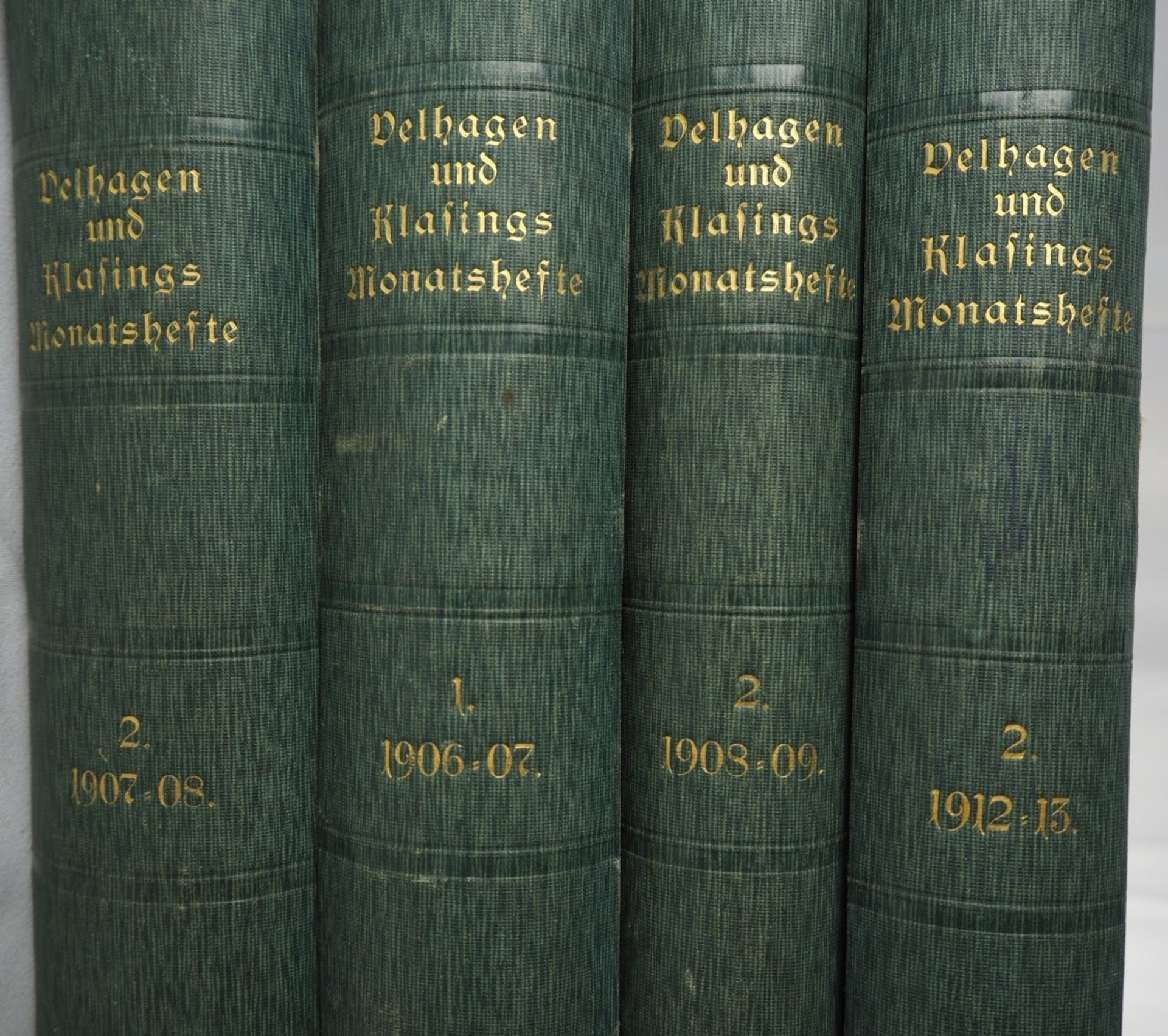 Belhagen + Klasings Monatshefte, 4 Bändegebundene Auflage, mehrere Jahrgänge von 1906-19 - Bild 3 aus 3