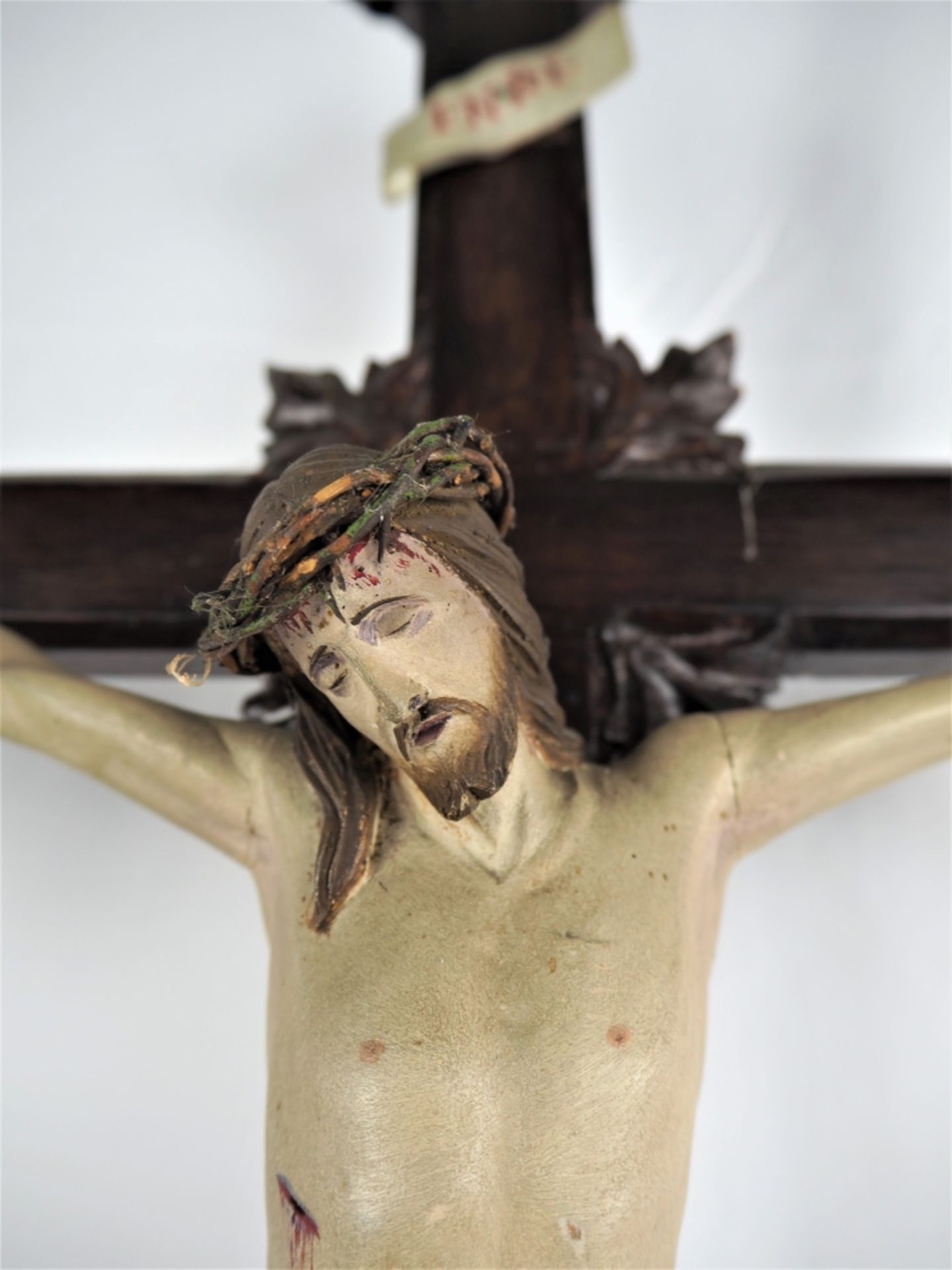 Standkruzifix, Holz, 19. Jh. - Bild 3 aus 5
