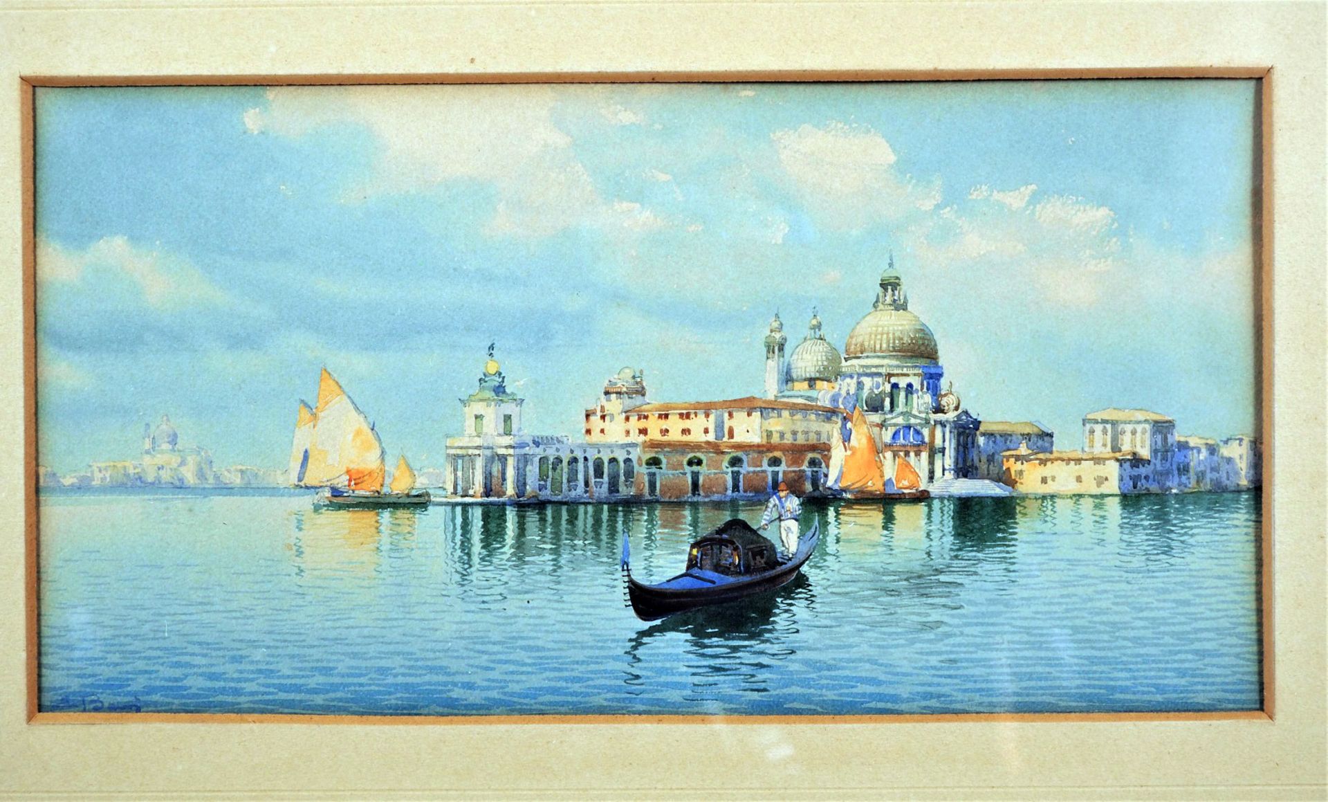 Emilio Boni (1844-1867) - Aquarell Venedig