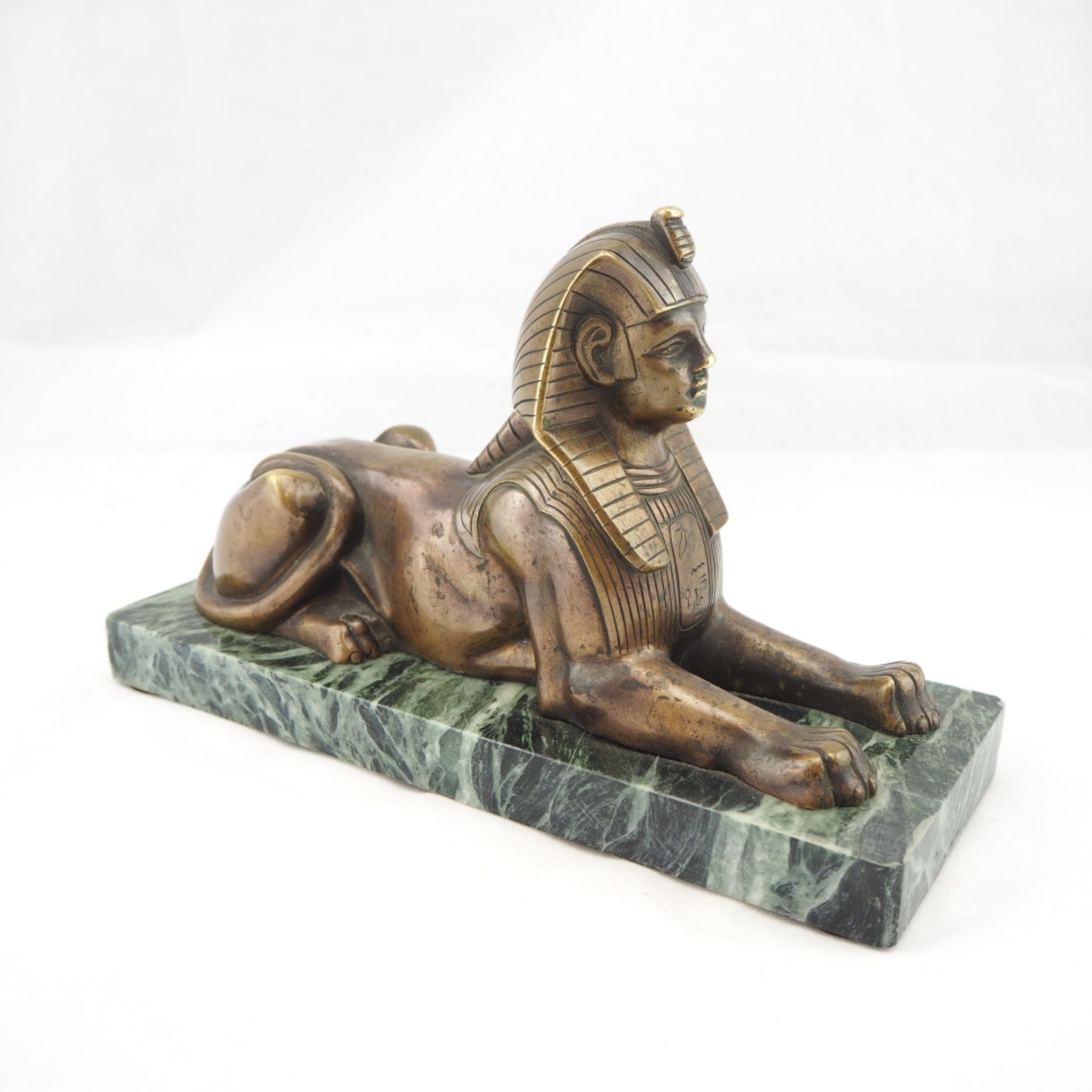 Bronze-Skulptur Sphinx um 1900