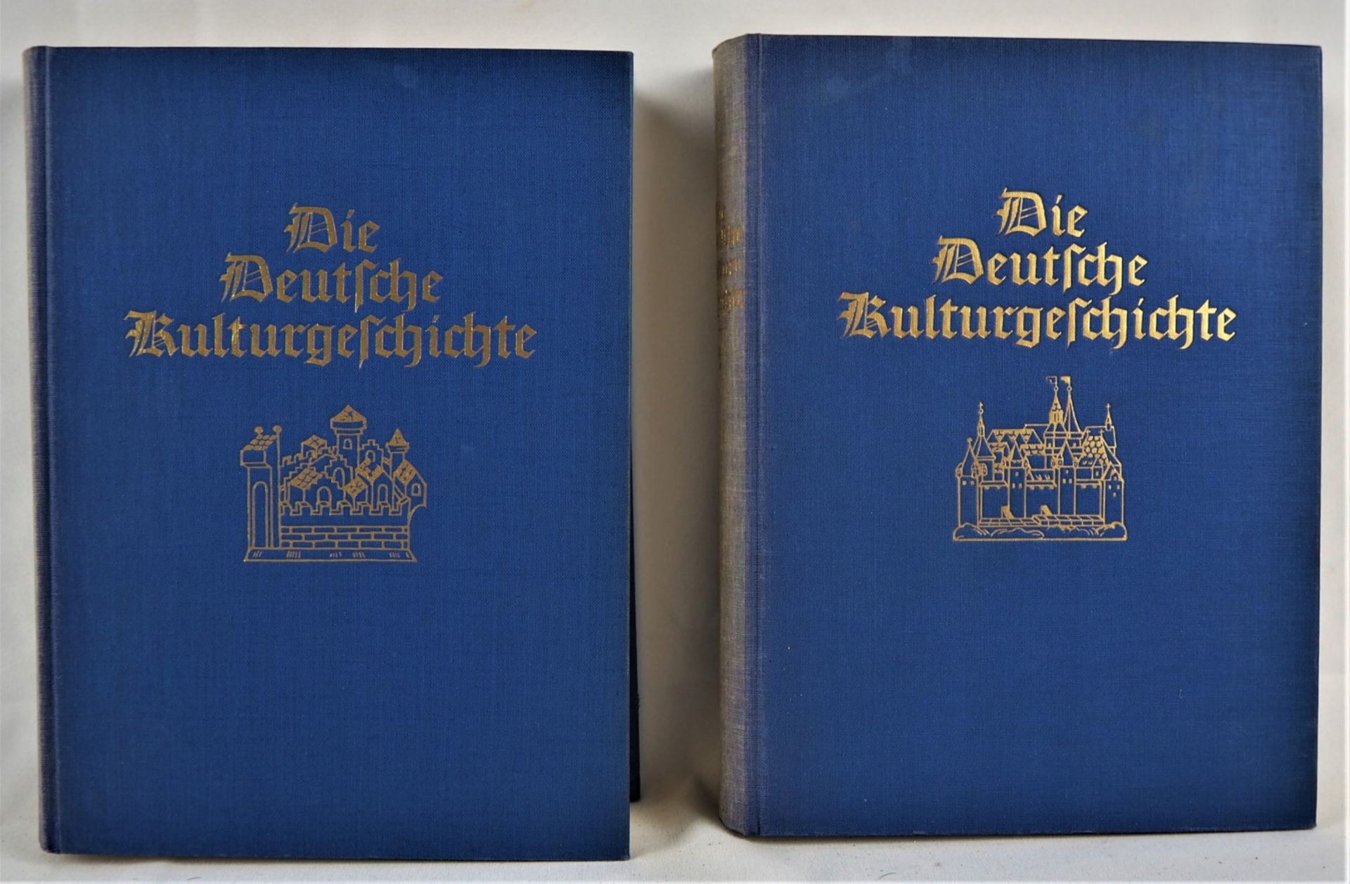 "Die deutsche Kulturgeschichte", Prof. Dr. Georg Steinhausen, 2 Bände, 1936, gu