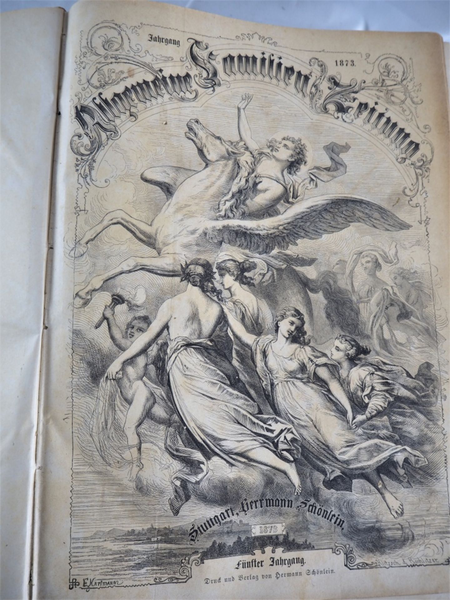 Gebundene Zeitschriften, 1870er Jahre, 3 Bände - Bild 2 aus 9