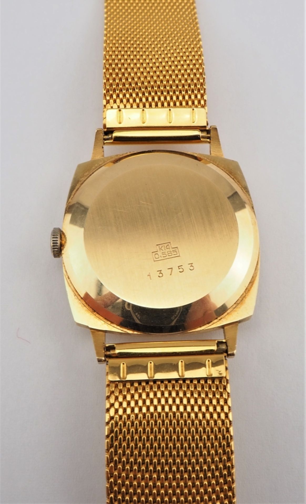 Herren Armbanduhr 585 Gold - Bild 2 aus 2