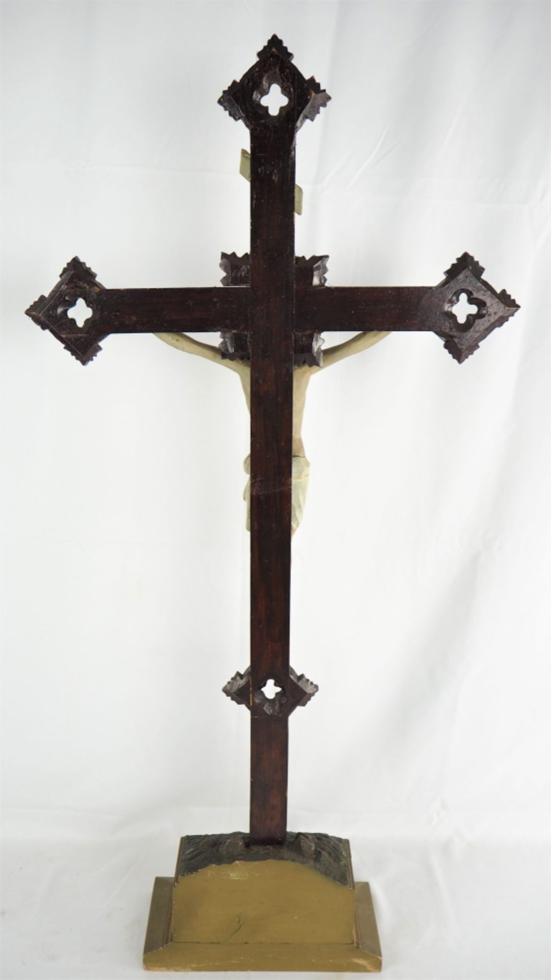 Standkruzifix, Holz, 19. Jh. - Bild 5 aus 5