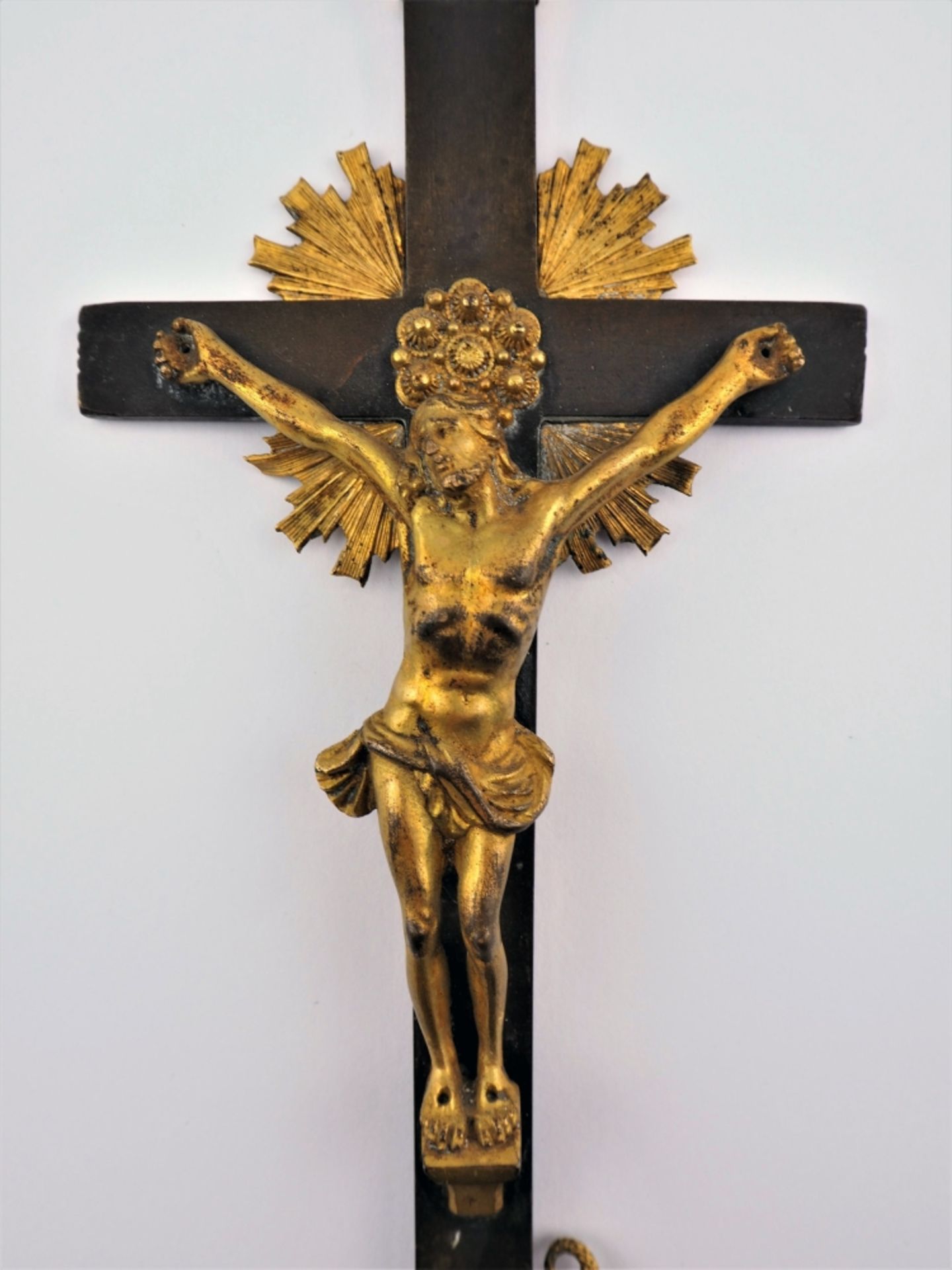 Bronze Kruzifix um 1800 - Bild 3 aus 4