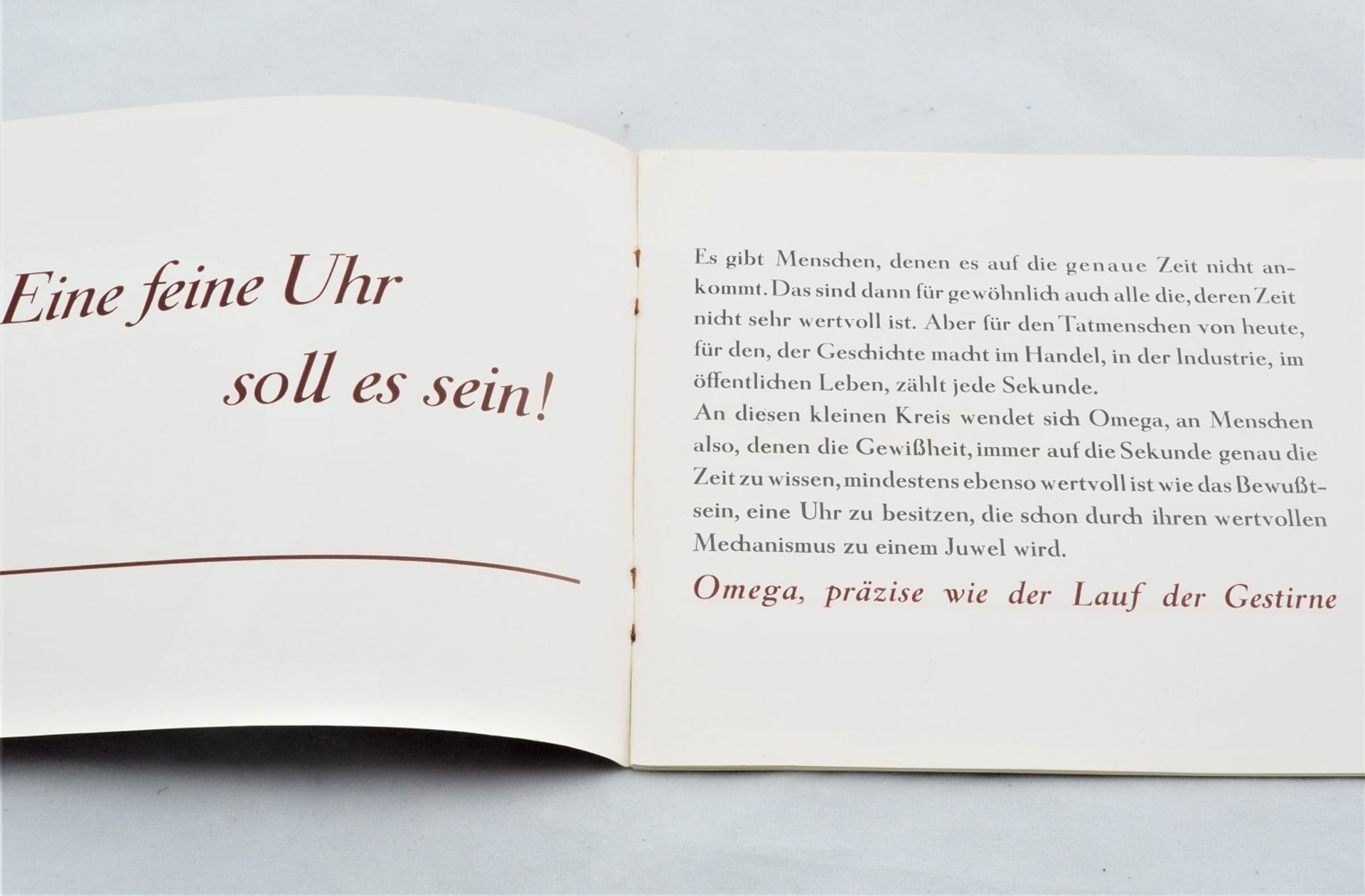 Omega Uhren Originalkatalog/Präsentations Büchlein, 20/30er Jahre - Bild 2 aus 5
