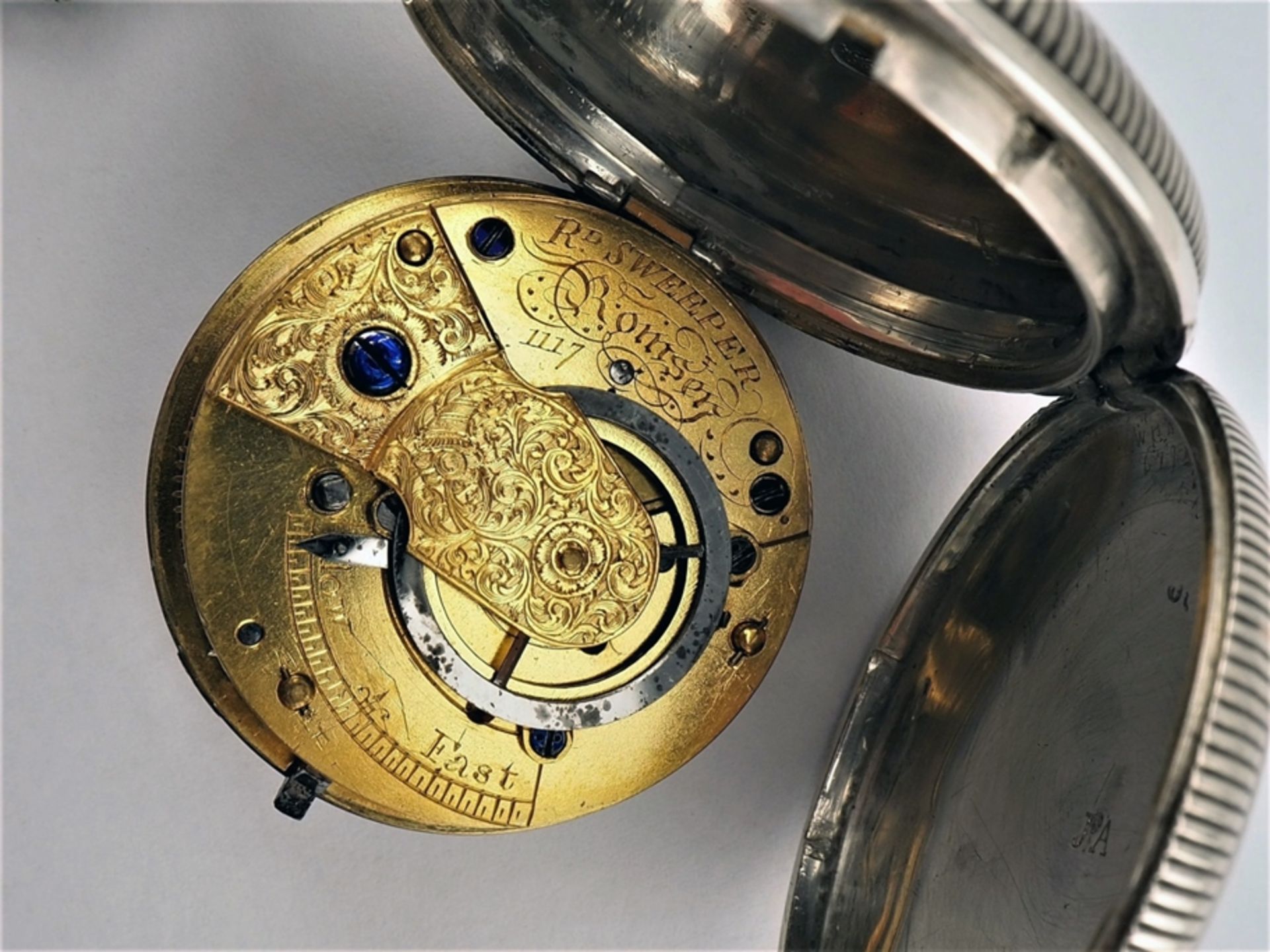 Erotik Spindeltaschenuhr um 1800 mit dazugehöriger Kette - Bild 4 aus 9