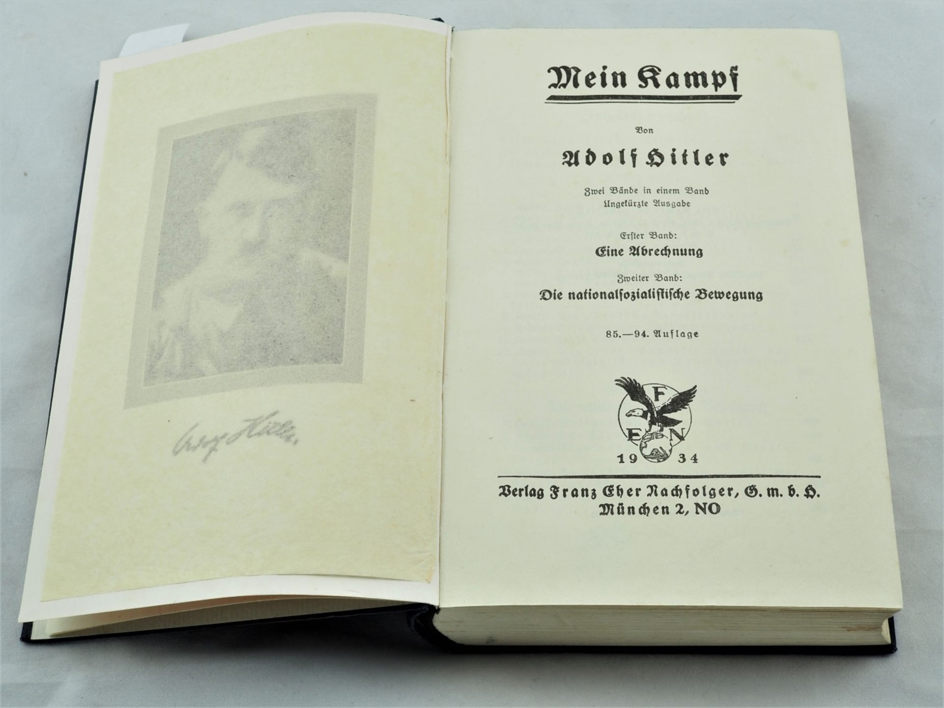MEIN KAMPF, von Adolf Hitler, 1934 - Bild 2 aus 2