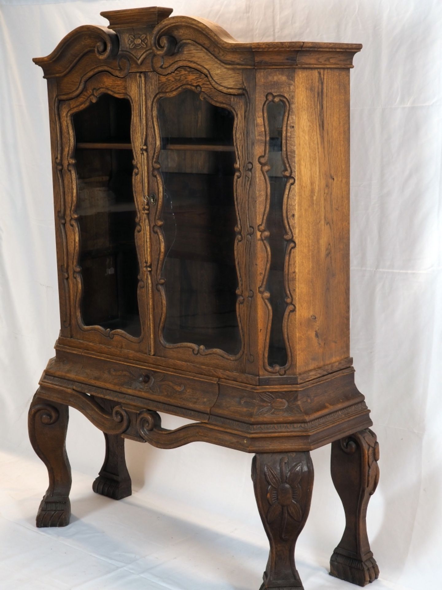 Vitrine um 1900, Barockstil - Bild 3 aus 5