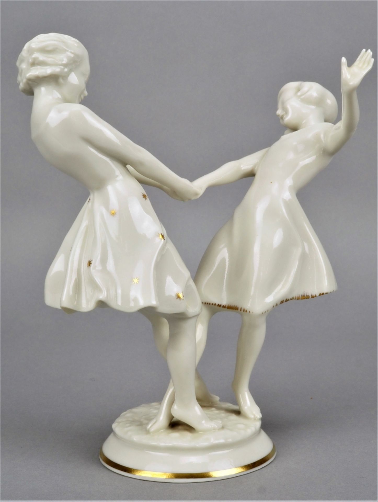 Tanzende Mädchen, Hutschenreuther, 30er Jahre - Bild 4 aus 5