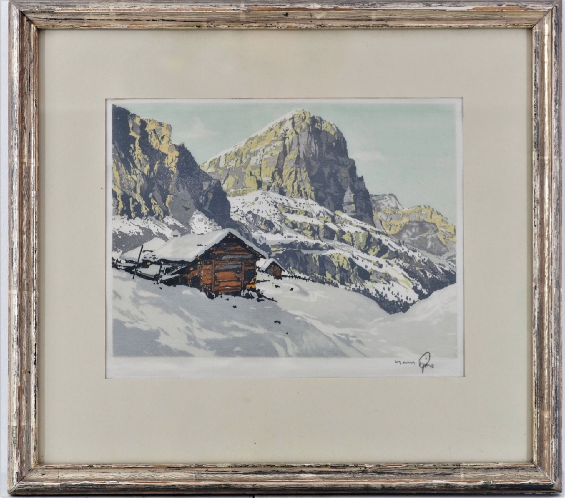 Seidendruck Berghütte, Hans Figura