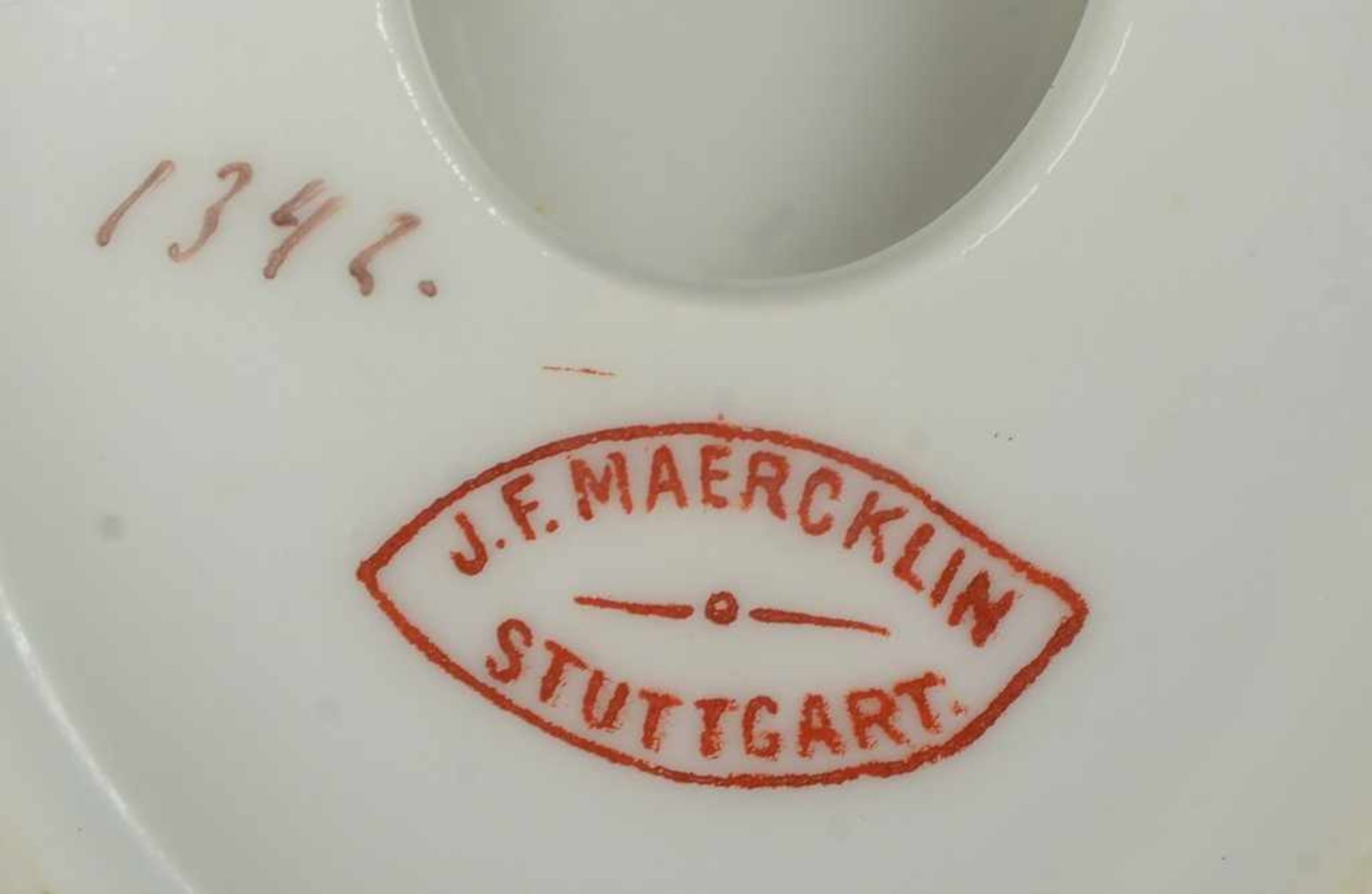 Maercklin Porzellan, umfangreiches Speiseservice, Nr. '1342', umfassend: 23x Speiseteller/groß und - Bild 2 aus 2