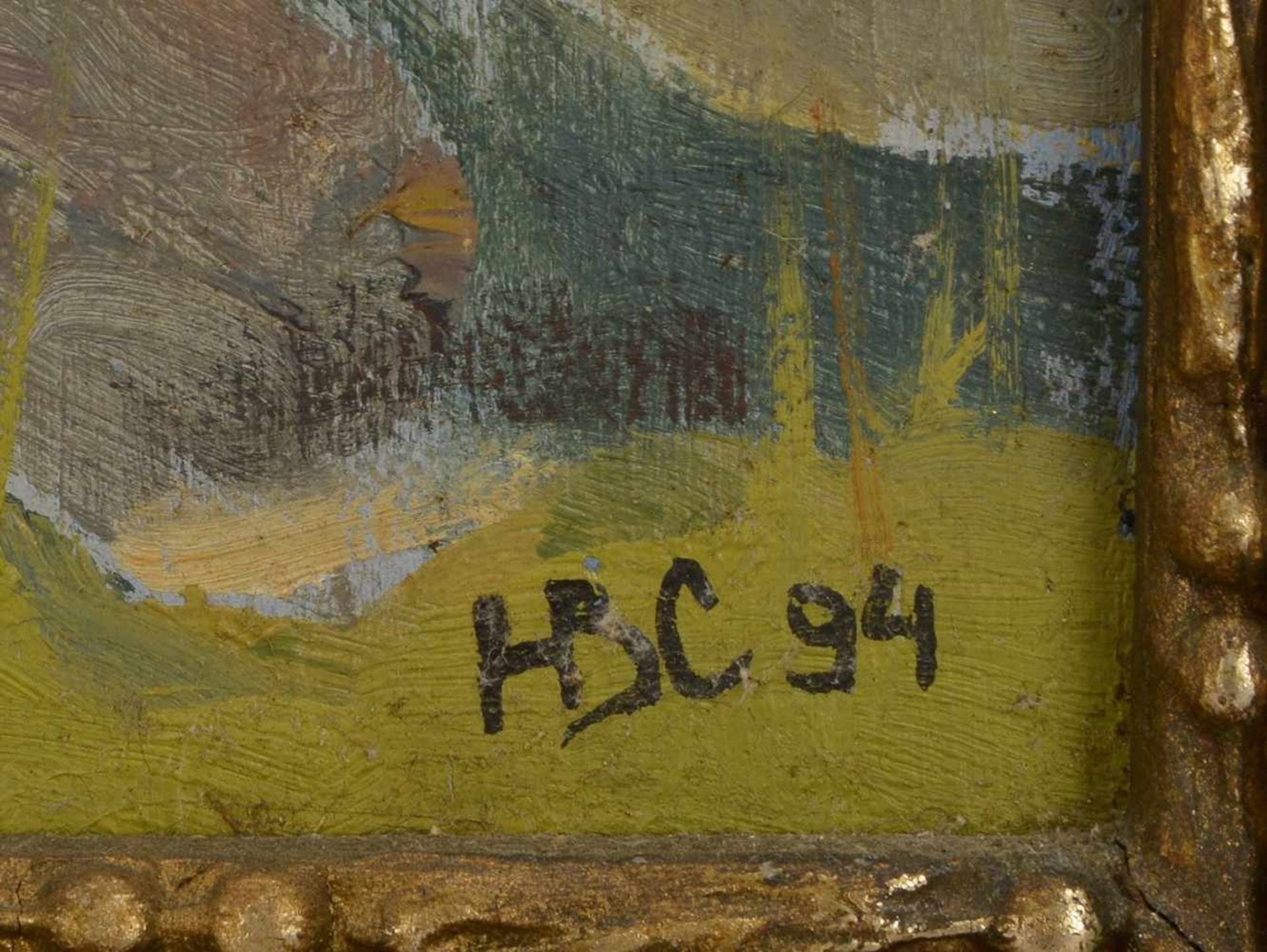 Monogrammist, 'Blumenstillleben', Öl/Lw, unten rechts monogrammiert 'HBC' und datiert (19)'94', - Bild 2 aus 3