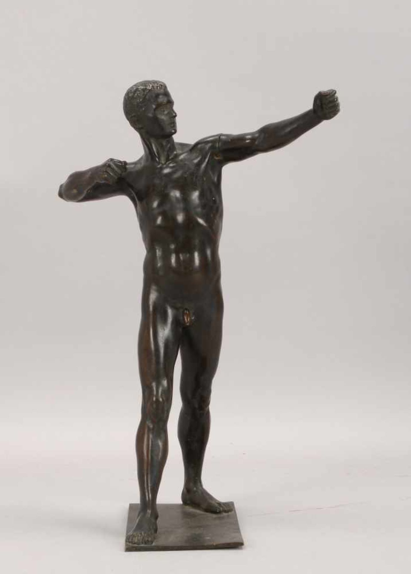 Bronzefigur, 'Bogenschütze', signiert 'Walt Lewi', mit Gießerstempel (Bronzegießerei Martin & - Bild 2 aus 4