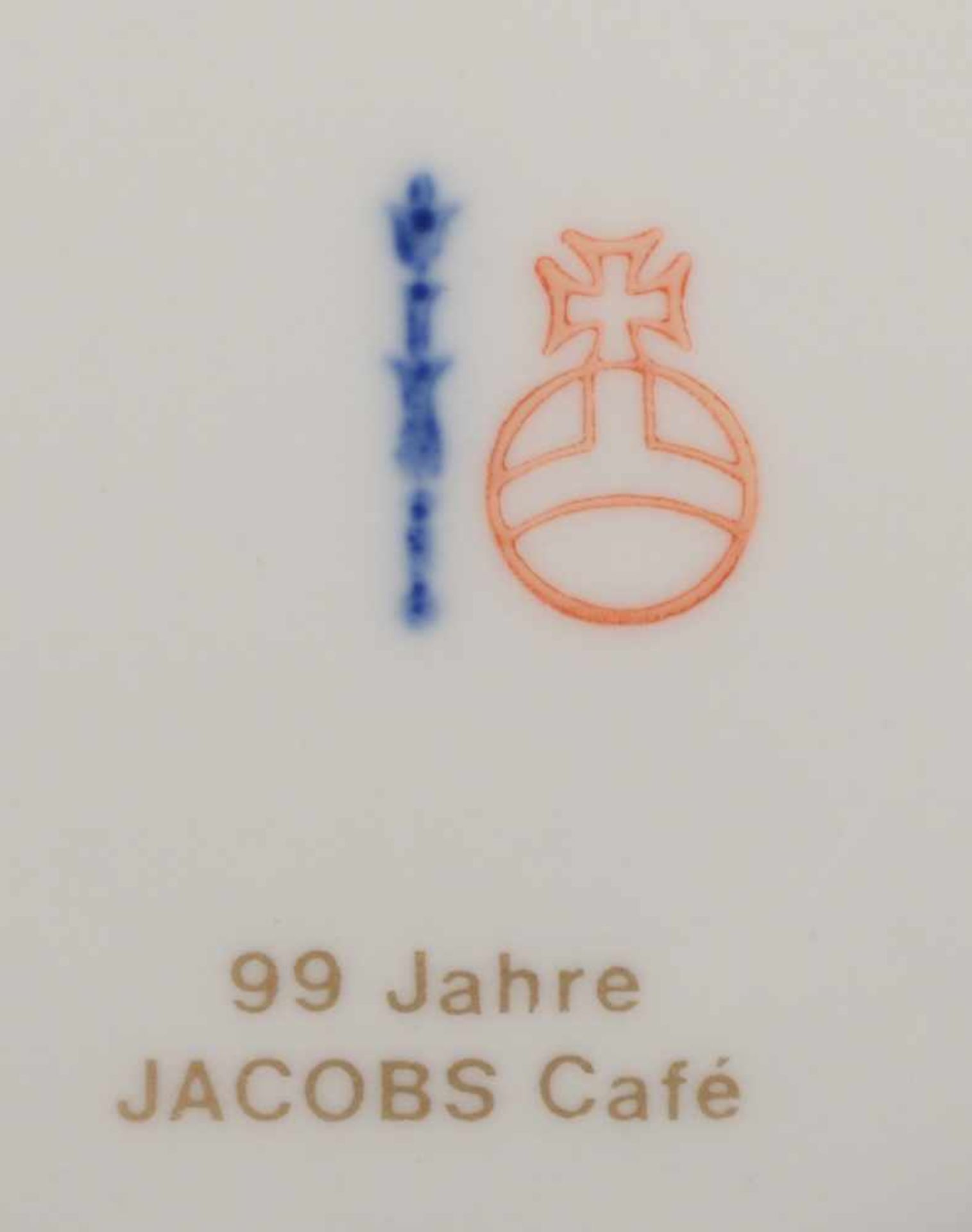 KPM, Kaffeeservice (Sonderedition zum 99-jährigen Bestehen von Jacobs Café), Form 'Urania', Dekor ' - Bild 2 aus 2