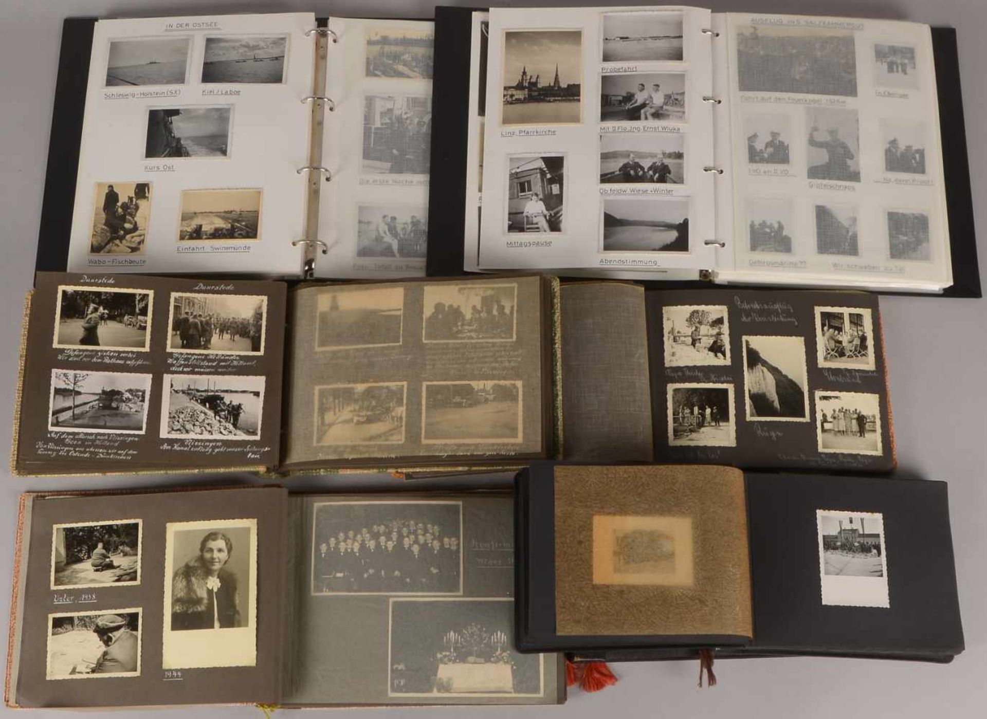 Fotoalben-Sammlung (III. Reich): Schwarz-Weiß-Aufnahmen, unterschiedliche Formate, in 7x Alben - Bild 2 aus 2