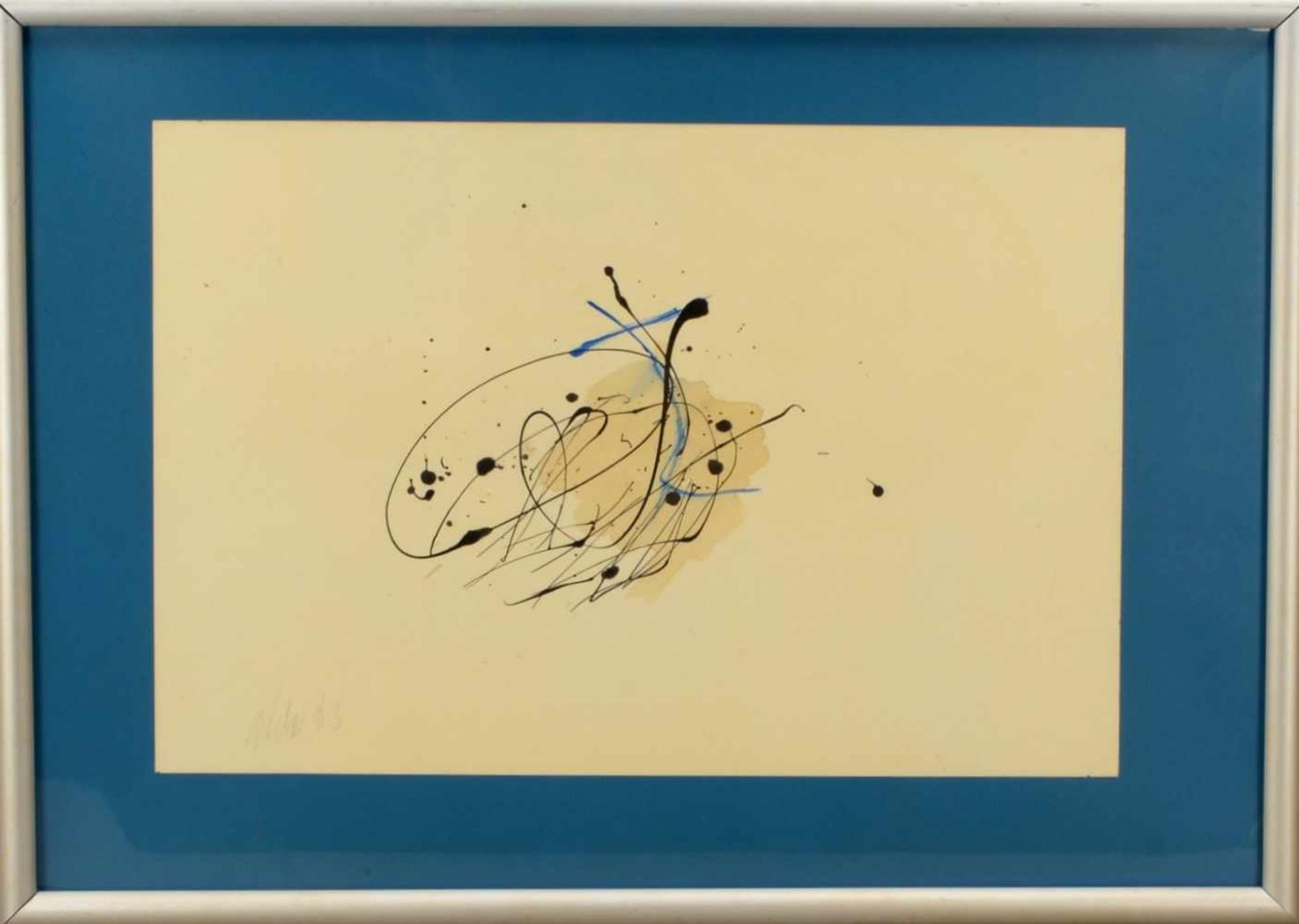 Weber, 'Abstrakte Komposition', Farblithografie, unten links signiert und datiert (19)'63', gerahmt;