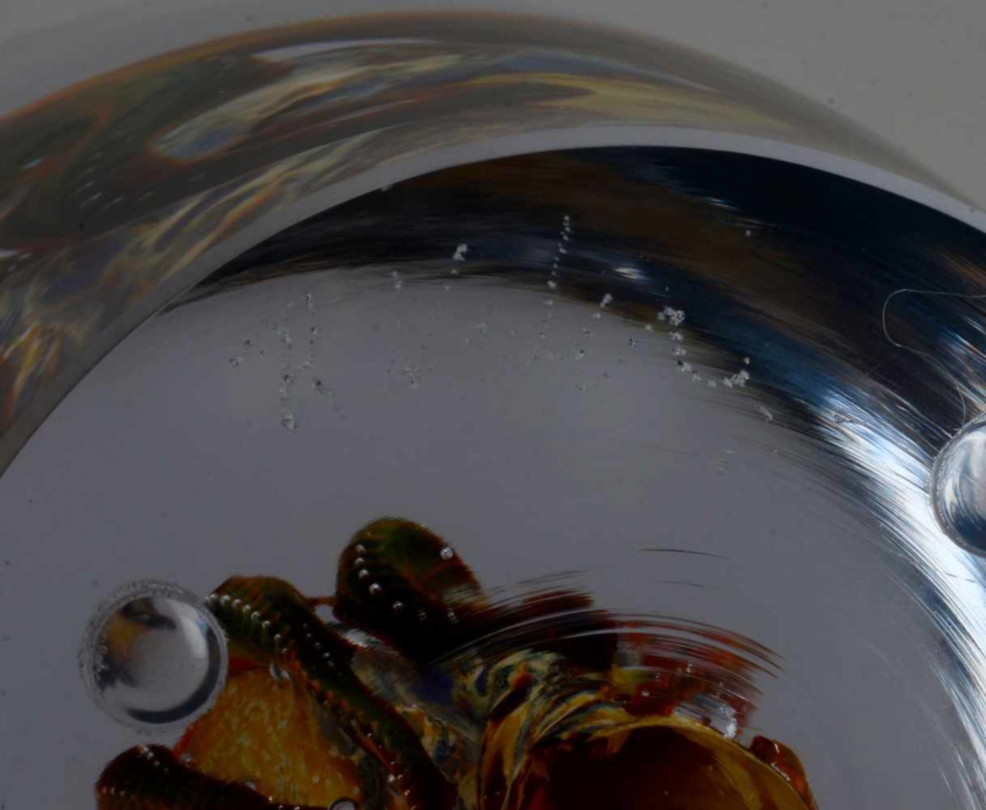 Glasskulptur/Glasobjekt "Tintenfisch/Octopus/Polpo", signiert, Höhe: ca. 21 cm, Ø: ca. 13 cm - Bild 4 aus 4