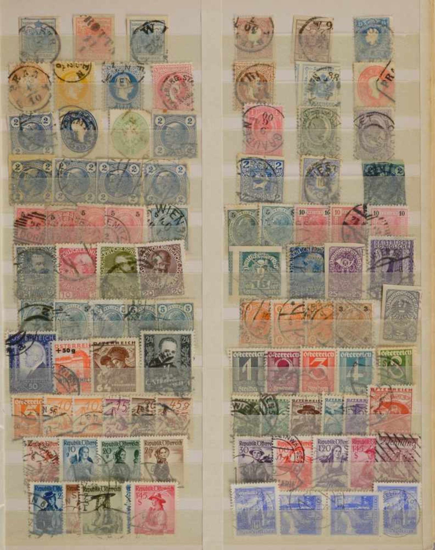 Briefmarkensammlung: 'Europa' - 'Übersee', in einer dicken blauschwarzen Schwarte gesammelt, 40 - Bild 4 aus 4