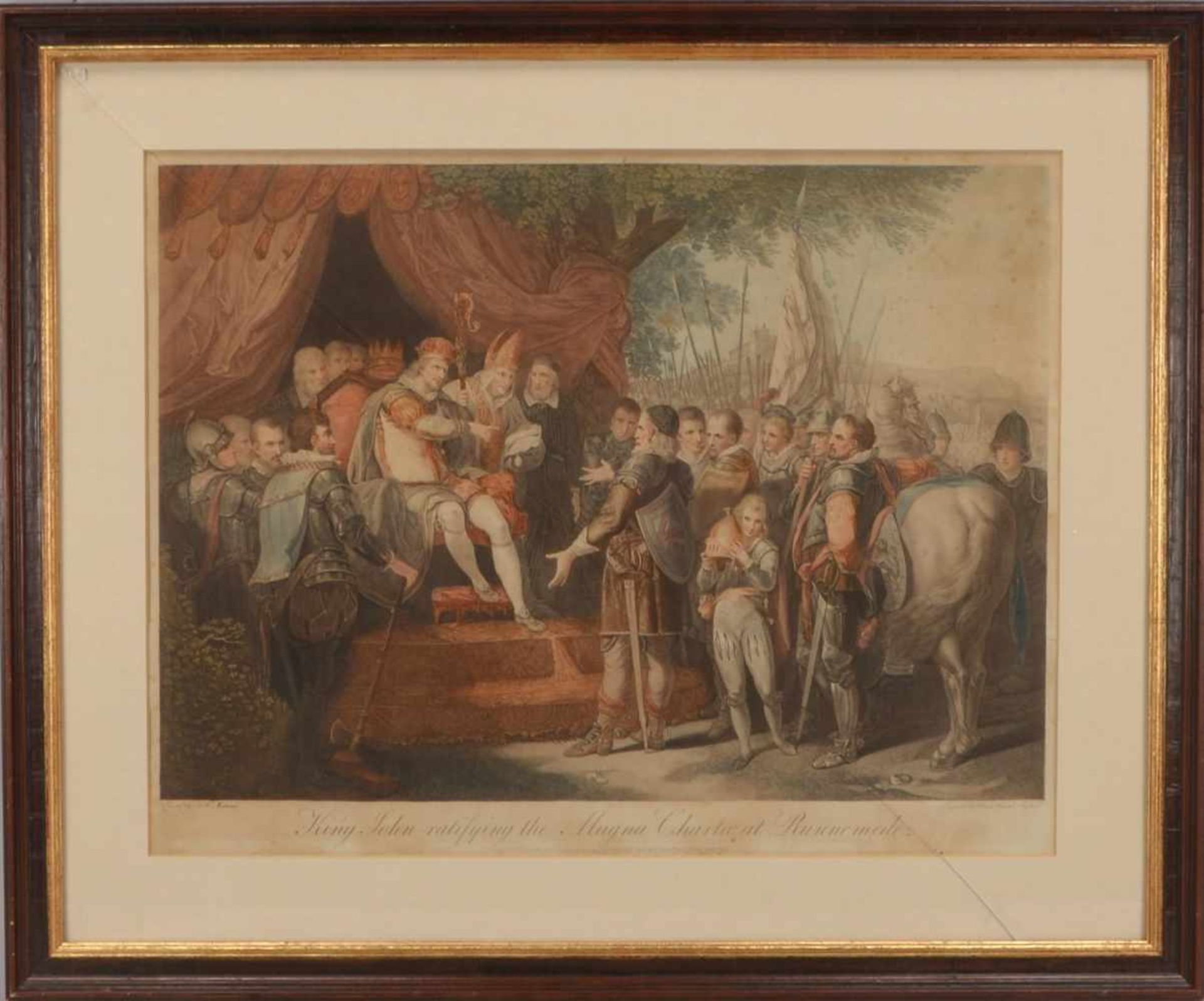 Ryland, William Wynne (nach John Hamilton Mortimer), 'The ratifying Magna Charta by King John',