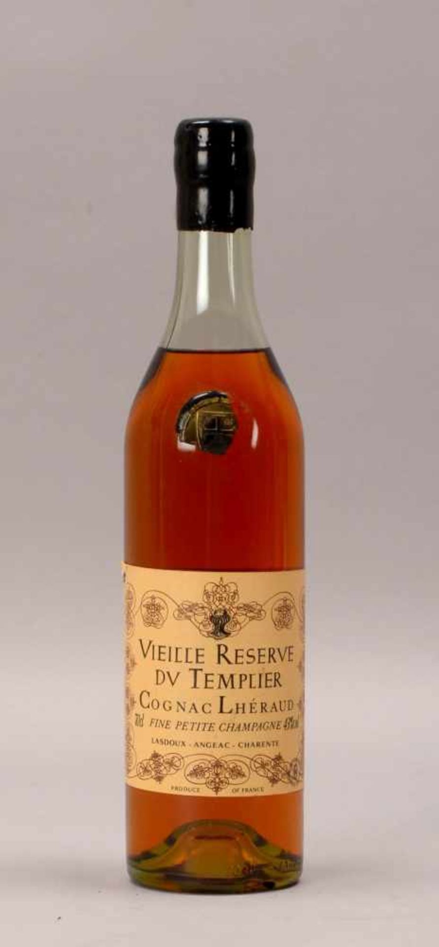 Sammler-Spirituose: Cognac Lhéraud, 'Vieille Réserve DV Templier, fine Petite Champagne', 43%