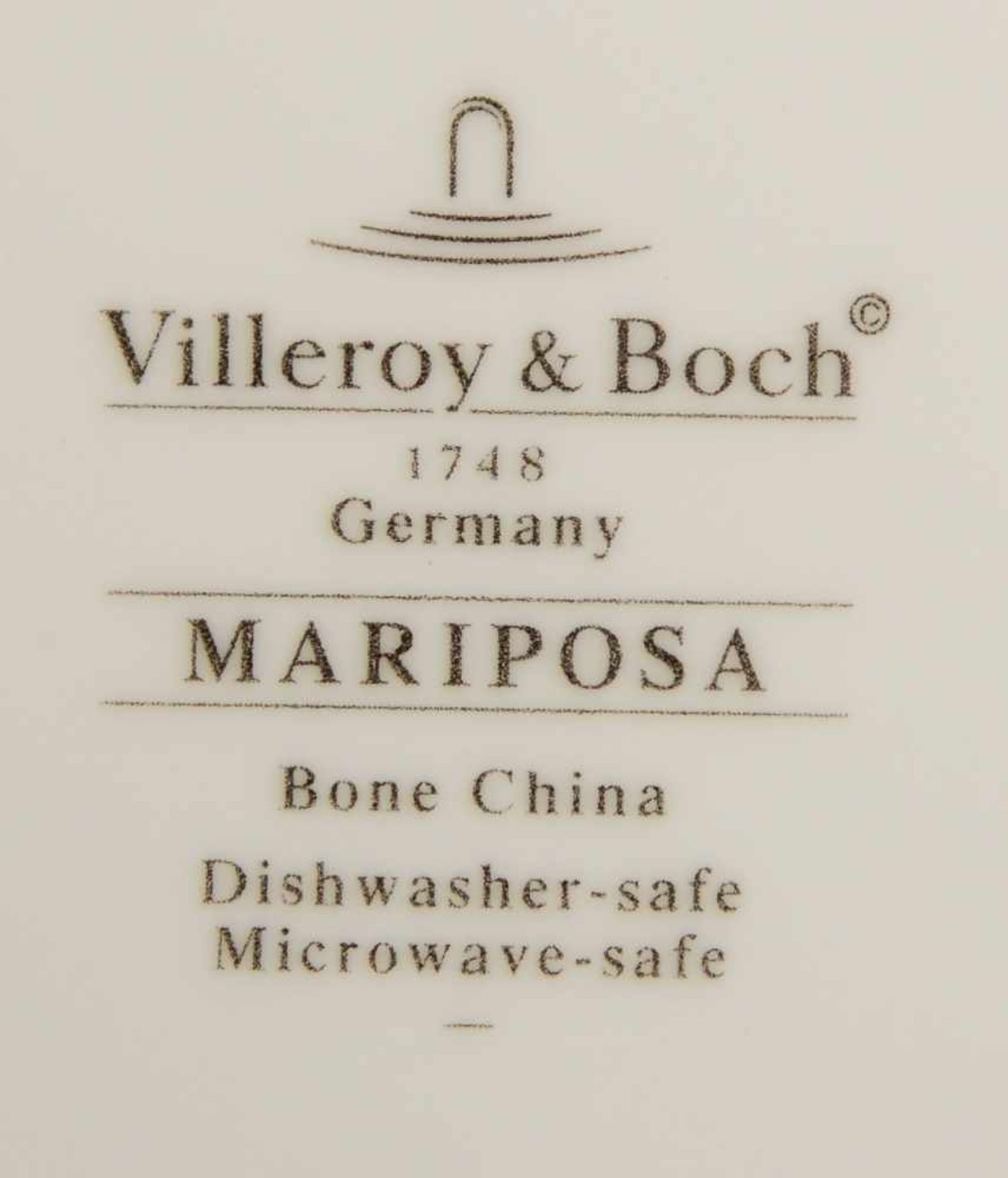 Villeroy & Boch, Kaffee-Restservice, Dekor 'Mariposa', umfassend: 9x Tassen mit 12 x Untertassen, - Bild 2 aus 2