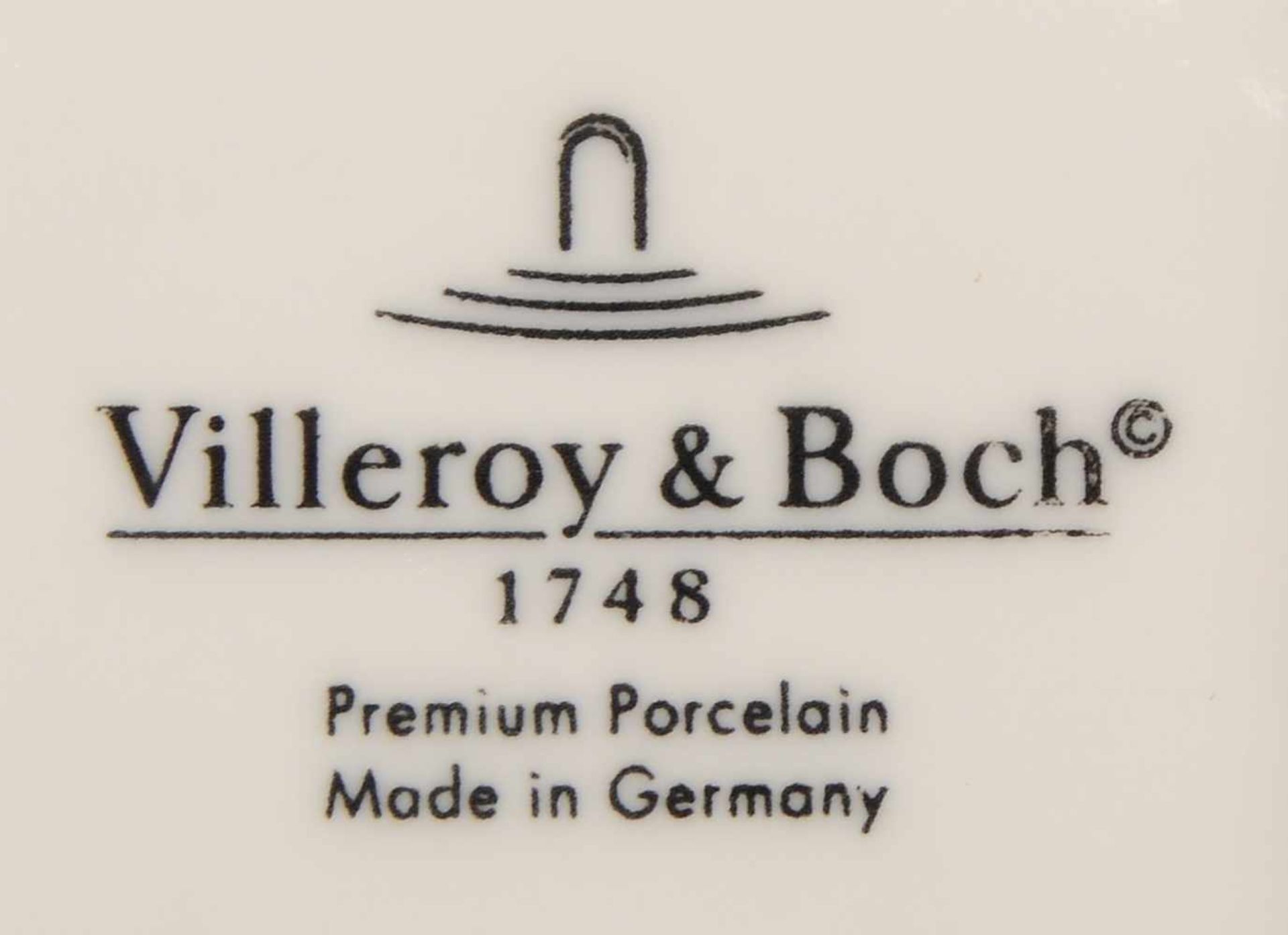 Villeroy & Boch, Speiseservice-Konvolut, Form 'New Wave', 65 Teile, umfassend: 1 Speiseplatte/ - Bild 2 aus 2