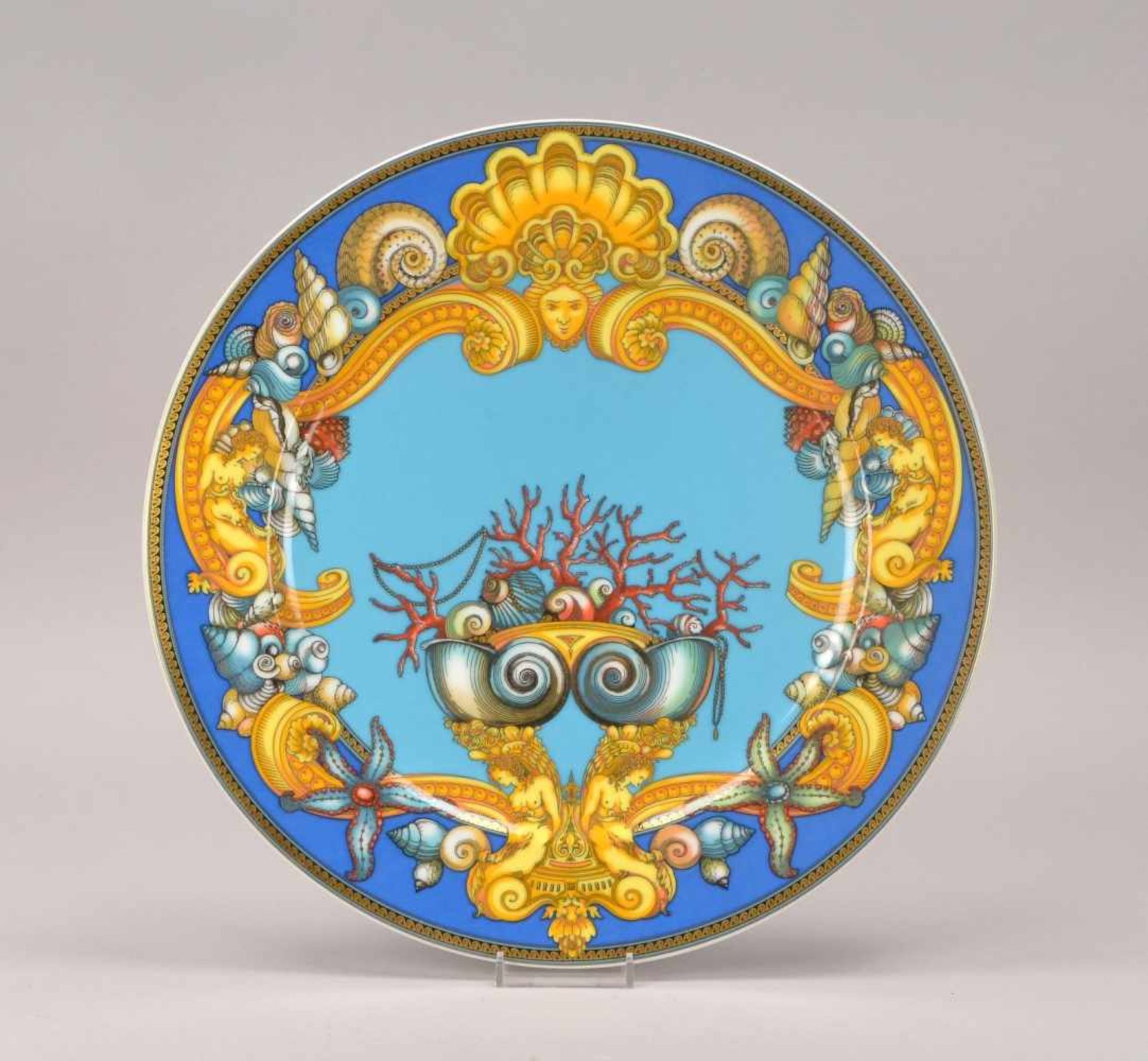 Rosenthal, Platzteller/Wandteller, aus der Serie 'Les Trésors de la Mer', Entwurf: Gianni Versace;