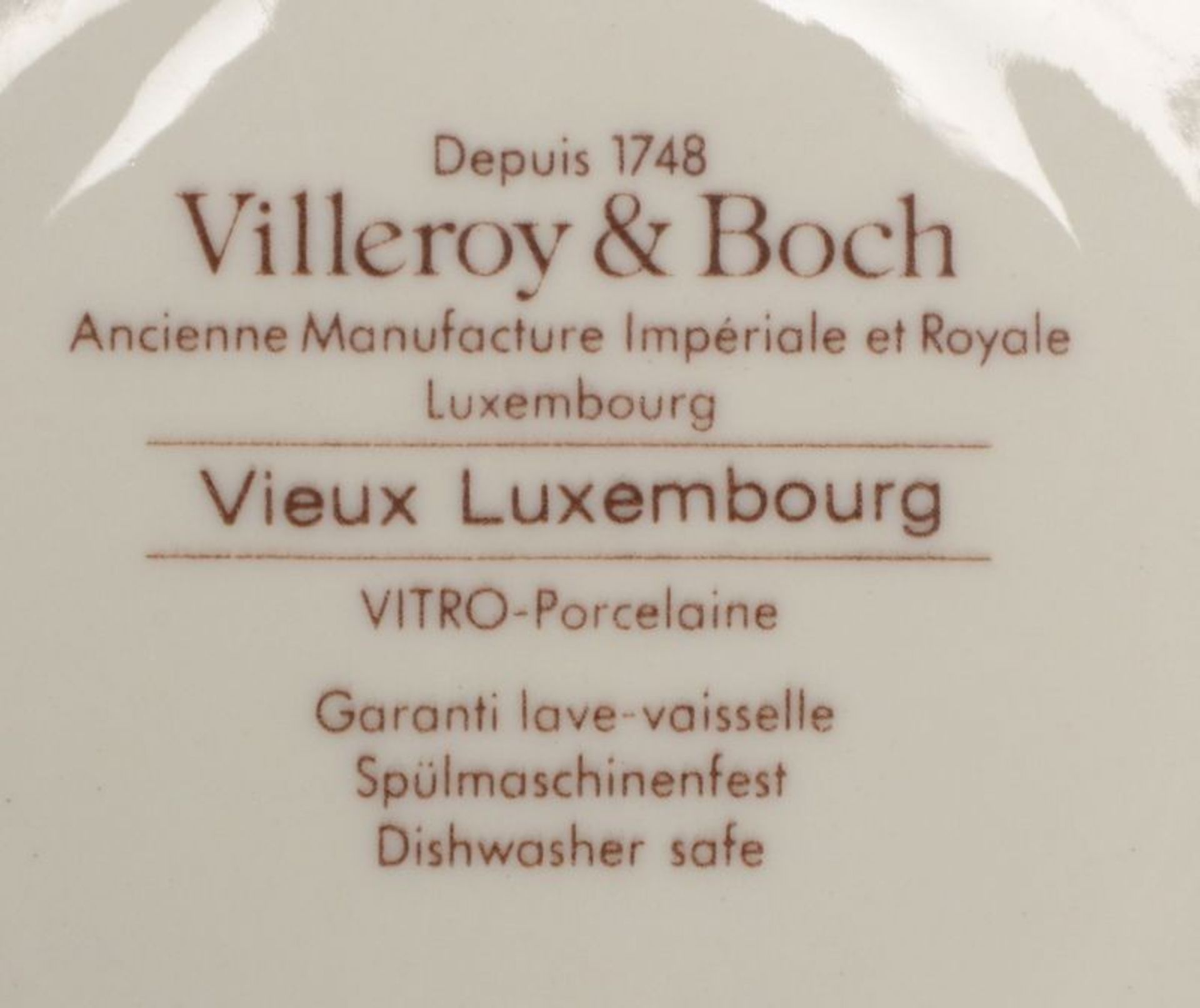 Villeroy & Boch, umfangreiches Kaffee- und Teeservice/Speiseservice, Dekor 'Alt Luxemburg', - Bild 3 aus 3