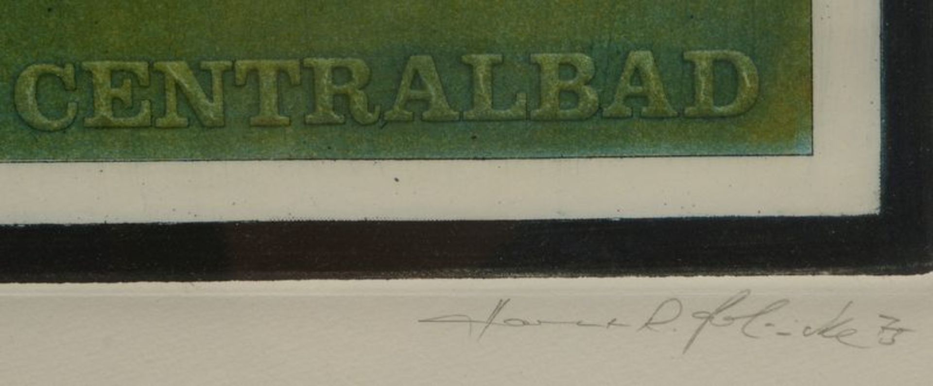 Berlinicke, Hartmut R., kleines Grafik-Konvolut, 3x Farbradierungen, jeweils signiert, hinter Glas - Bild 2 aus 3