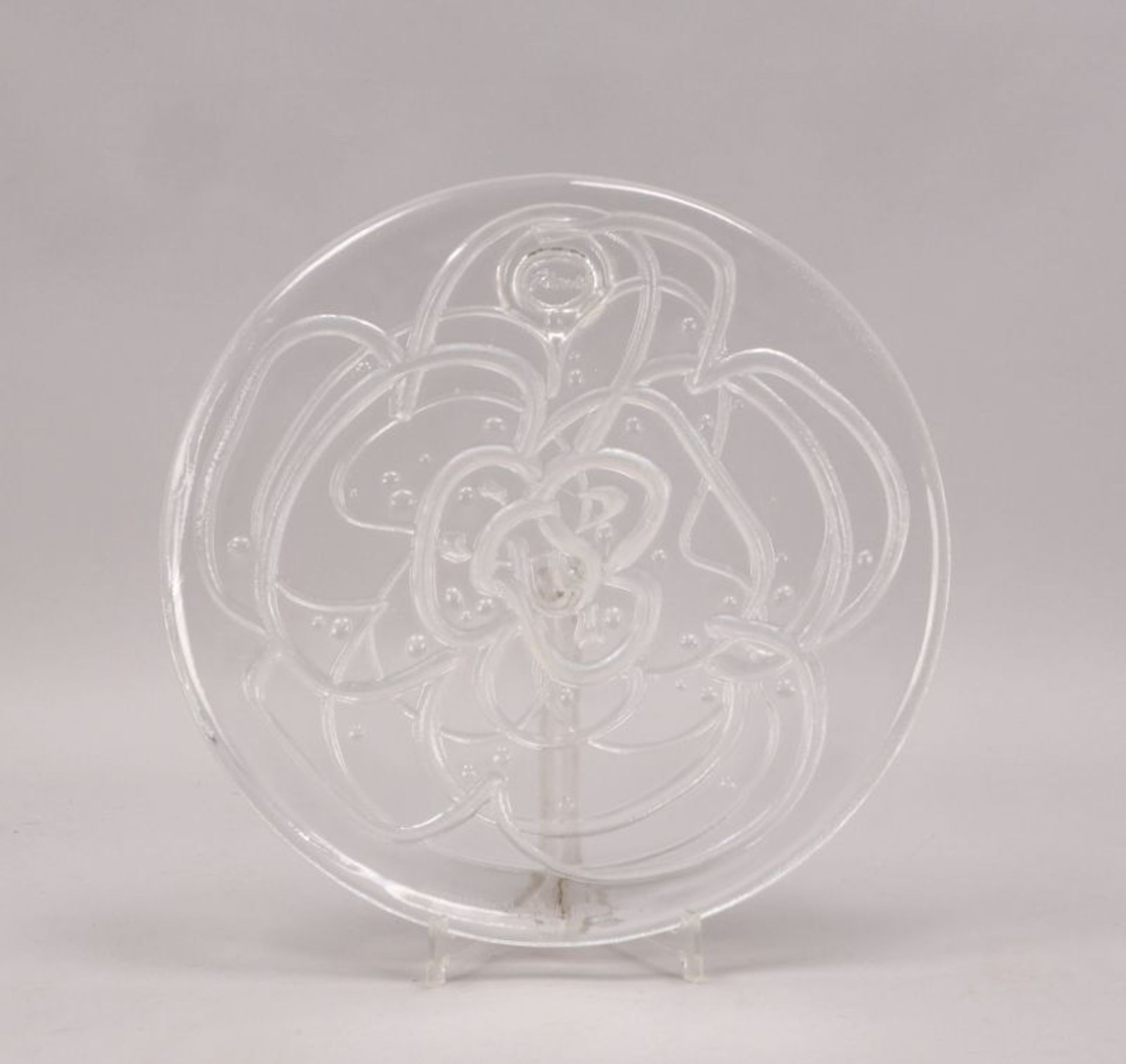 Rosenthal, Glas-'Jahresteller', Edition '1974', Auflage-Nr. '736/1.000', signiert und nummeriert,