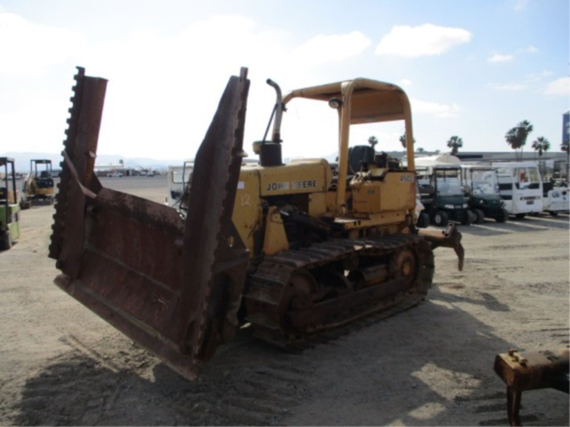 John Deere 450E Crawler Dozer, John Deere Diesel, 6-Way Blade, Dual Slope Boards, M/S Rear Ripper,