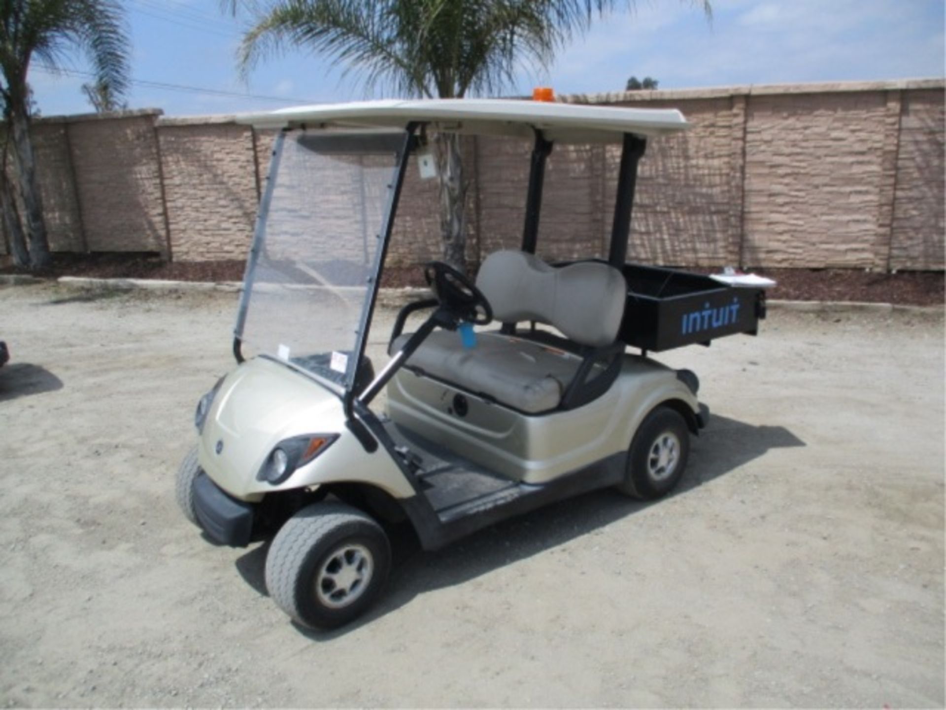 Yamaha Utility Golf Cart, Electric, Rear Metal Bed, Canopy, Includes Charger, S/N: JW1-F423610 - Image 2 of 24