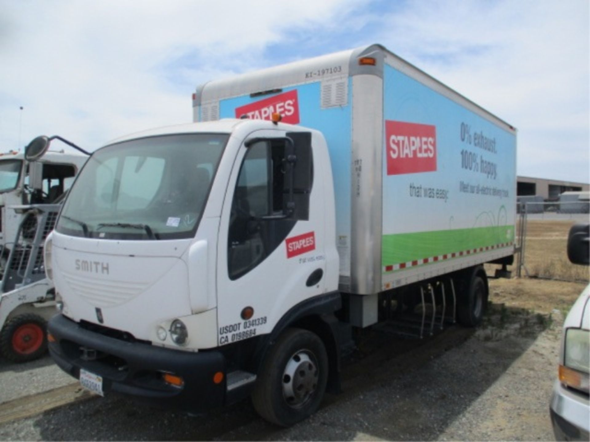 2010 Smith Newton S/A Van Truck, Smith Electric Motor, Automatic, 17' Box, Curb Side Door, Roll-Up