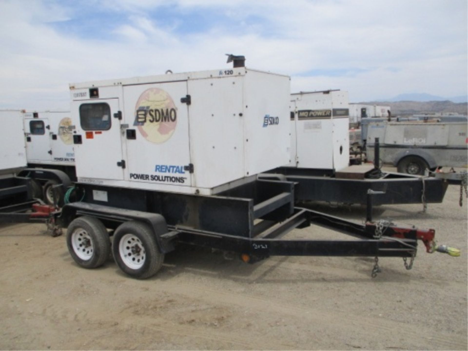 SDMO Power Solutions R120 T/A Towable Generator, John Deere 4.5L 4-Cyl Diesel, 3-Phase, Ball - Image 3 of 26