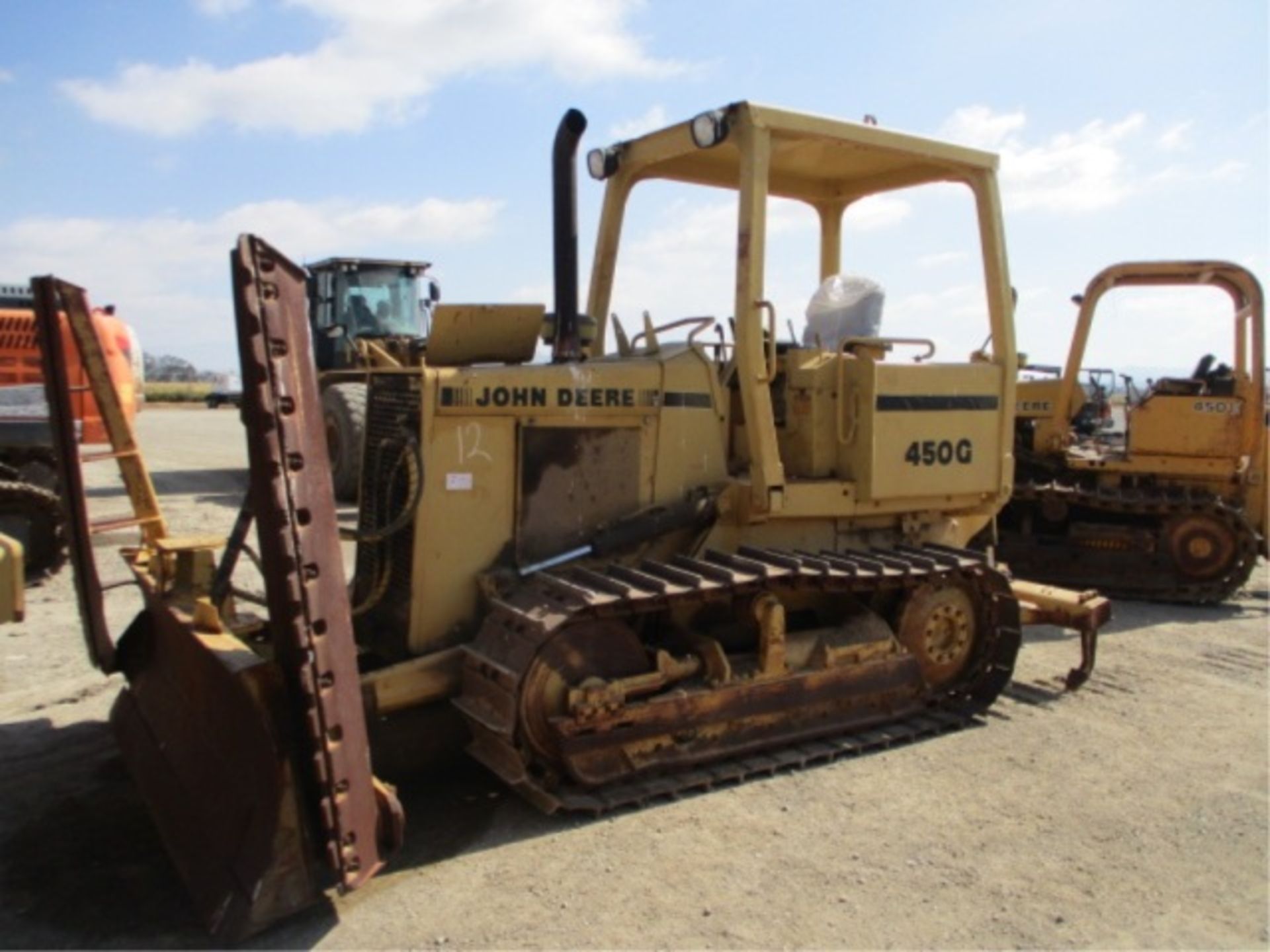 John Deere 450G Crawler Dozer, John Deere Diesel, 6-Way Blade, Dual Slope Boards, M/S Rear Ripper,